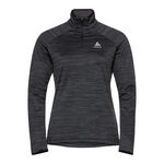 Odlo Clothing Odlo Easy Warm Mid Layer Half-Zip Long Sleeve Women-Black,Grey