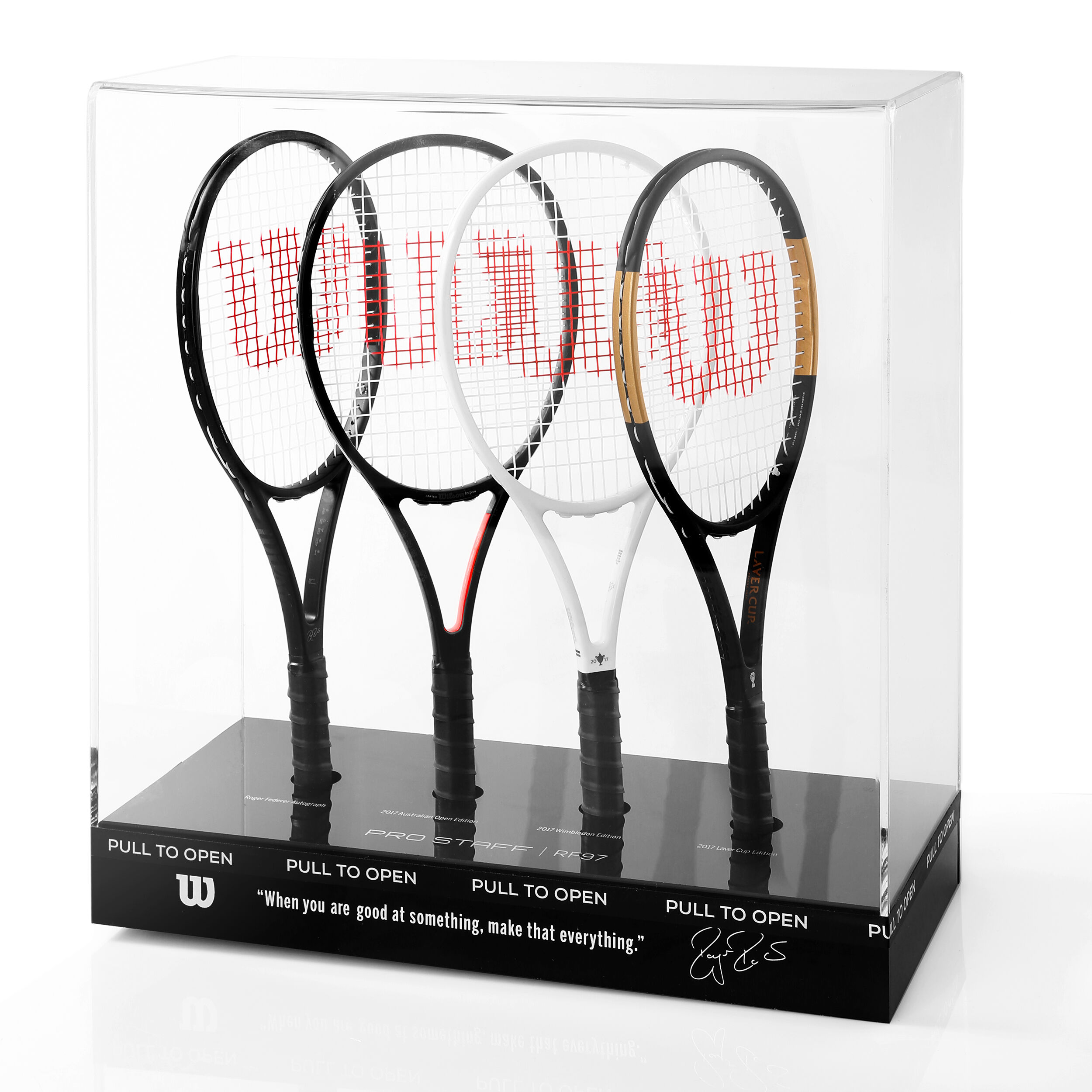 Tennisracket wilson discount federer limited zwart