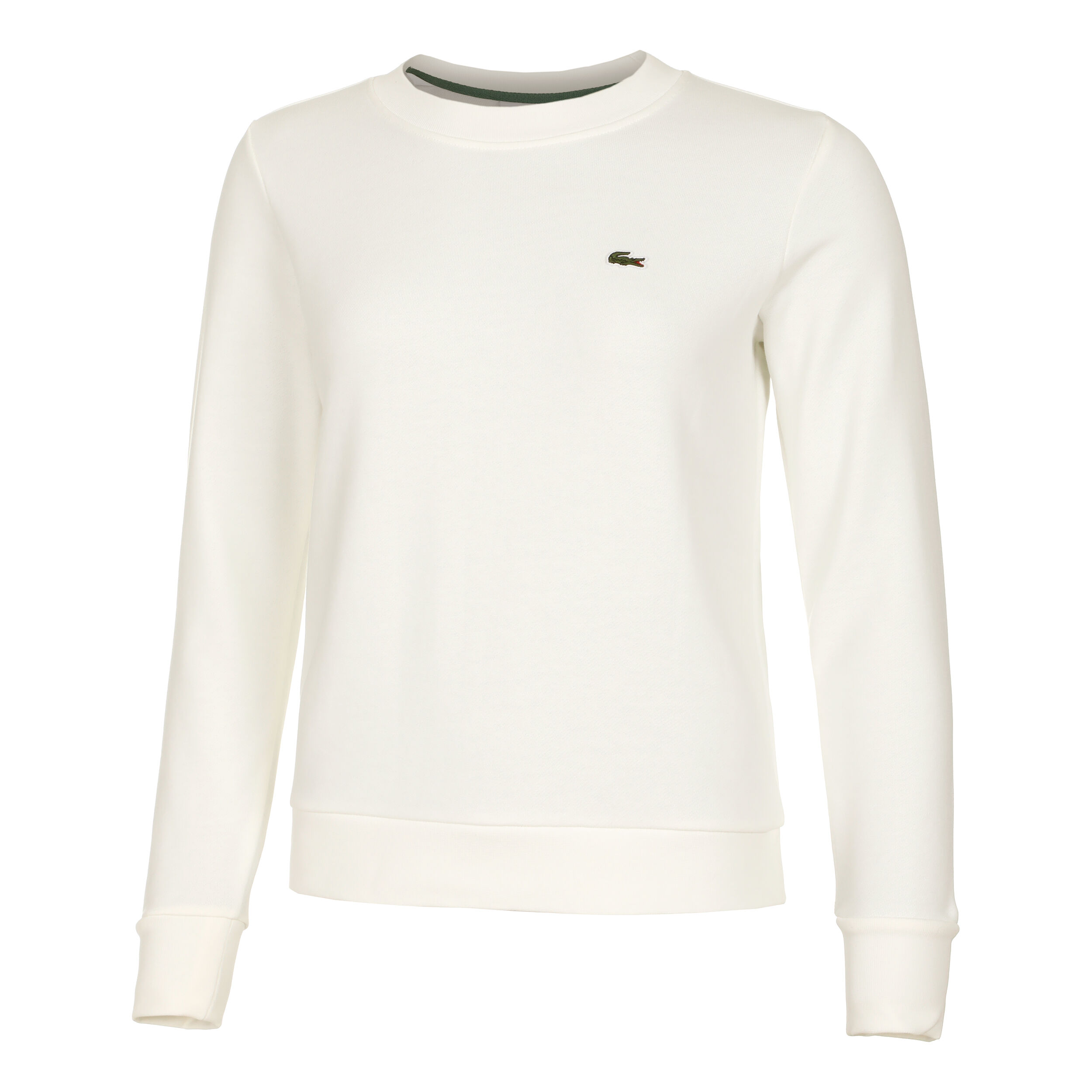 LACOSTE ホワイト スウェット 38 ラコステ LACOSTE ゴールドステッチクルーネックスウェット