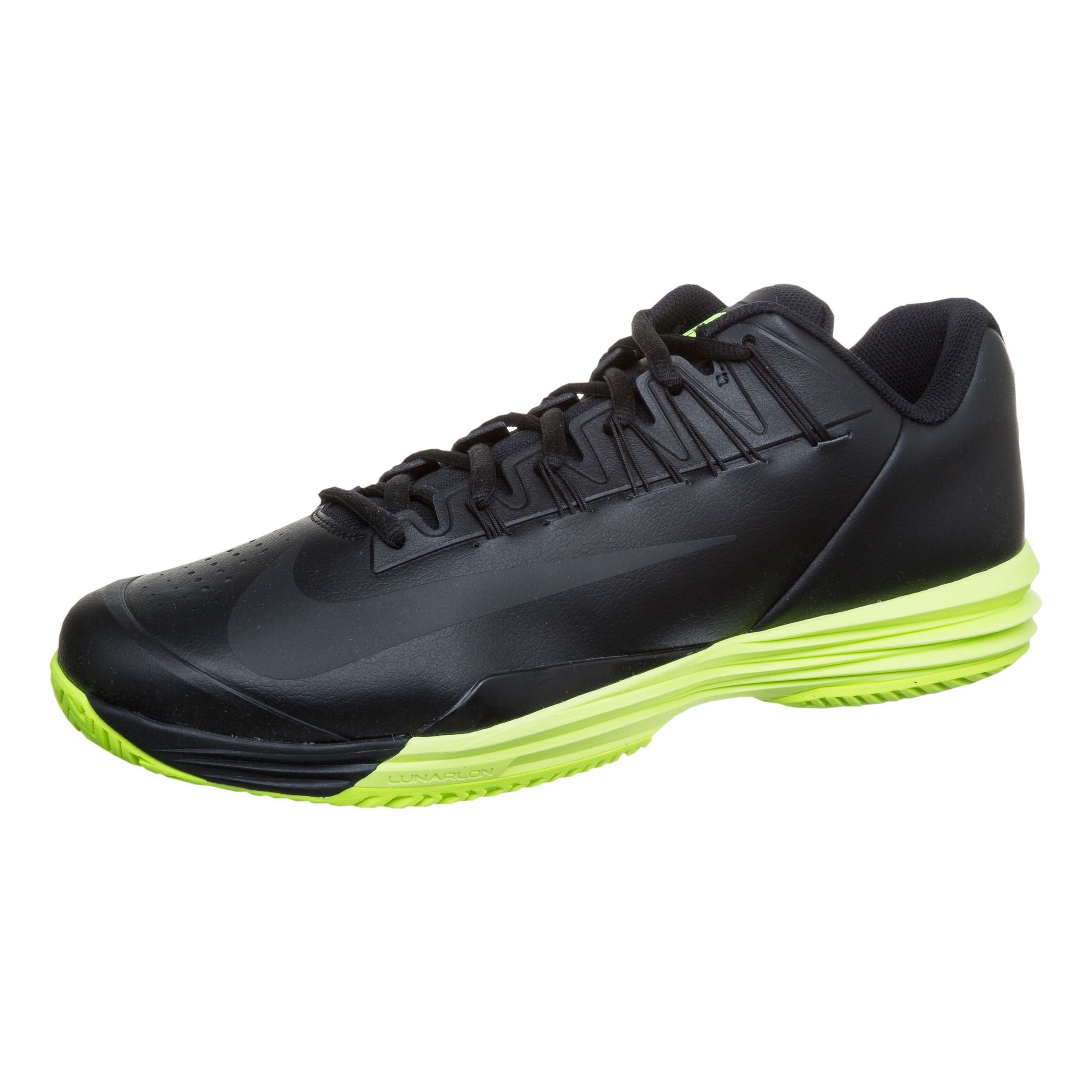 Rafael Nadal Lunar Ballistec 1.5 All Court Shoe Men Black Neon Yellow