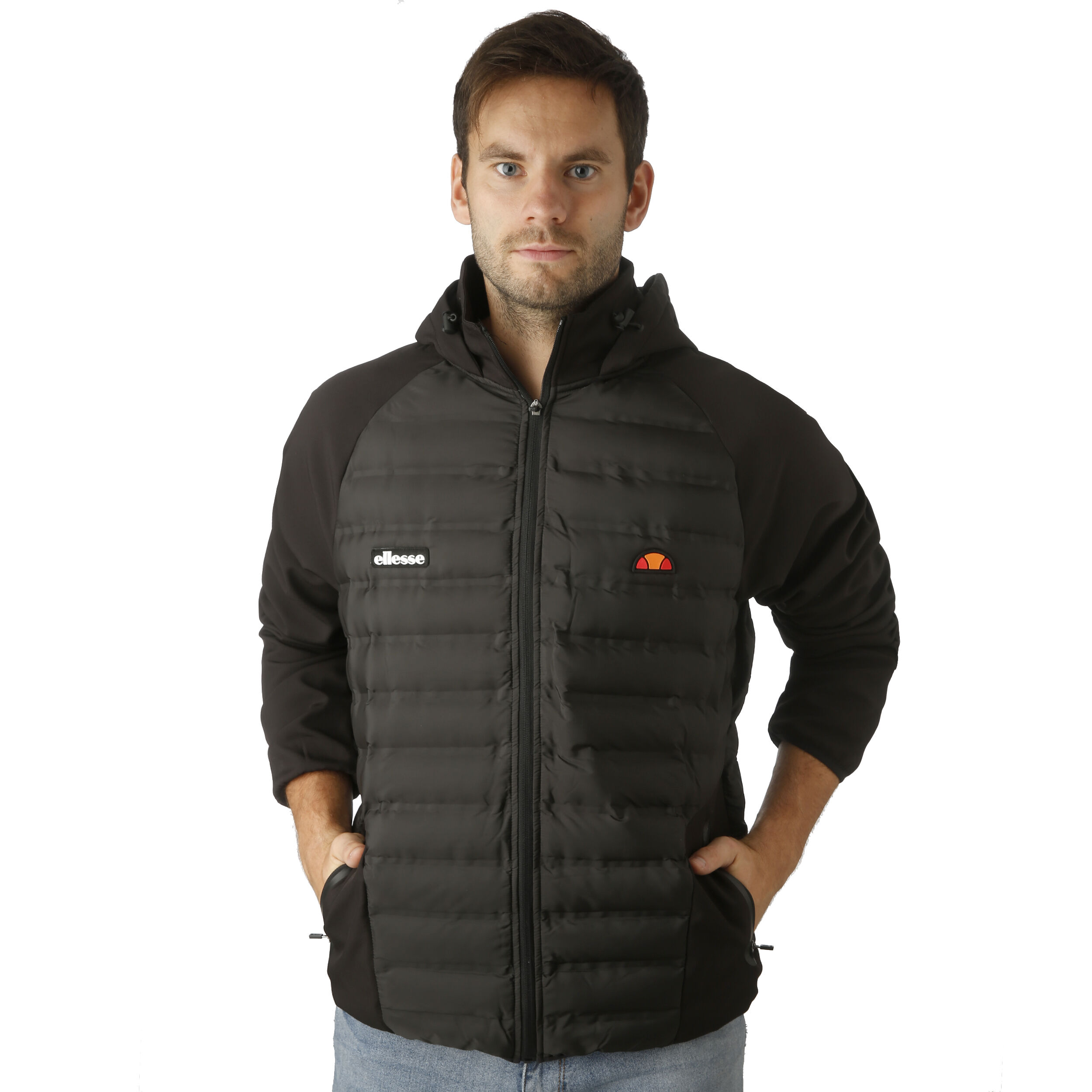 Buy Ellesse Berici Padded Training Jacket Men Black White online