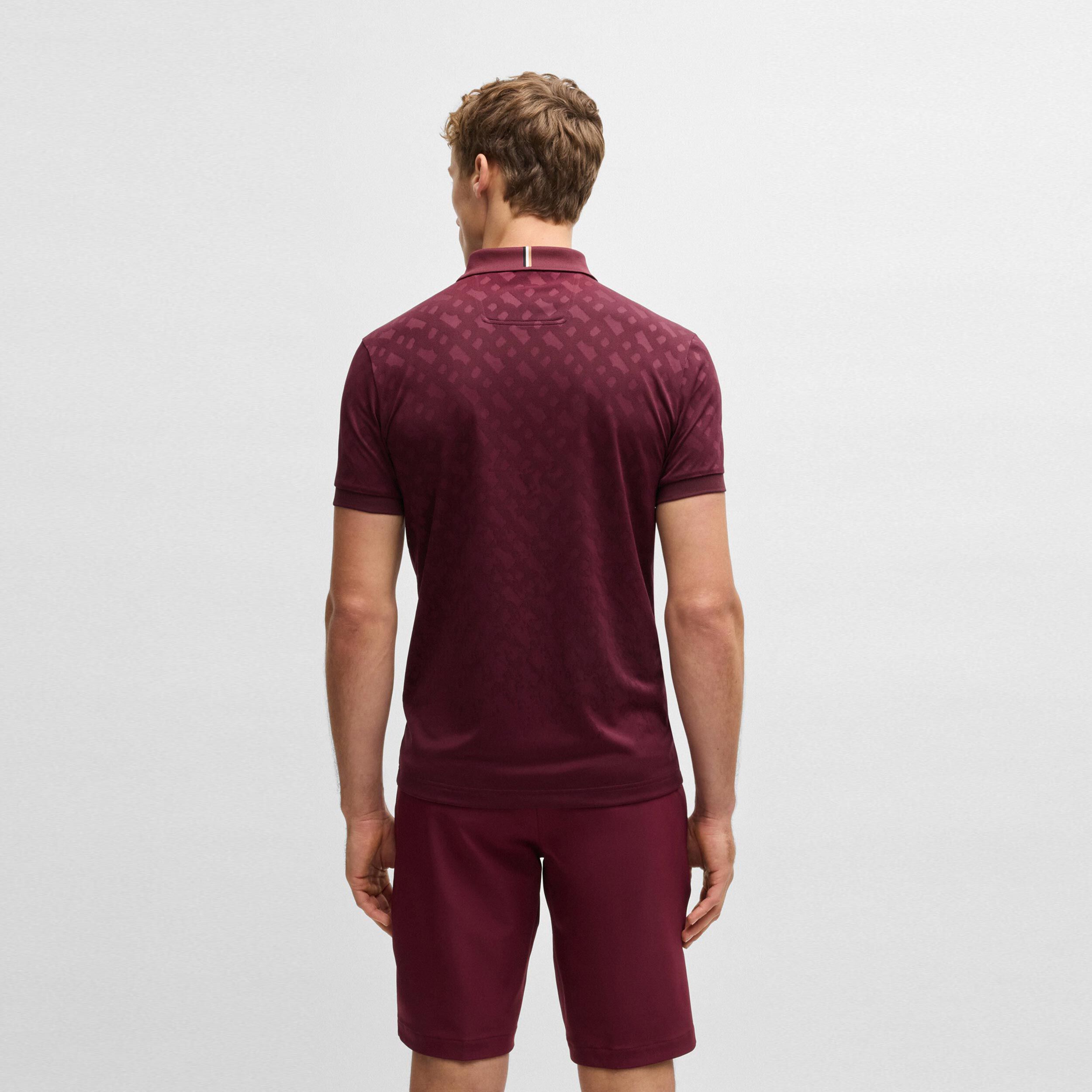 Buy BOSS Philix TOC JQ Polo Men Dark Red online | Tennis