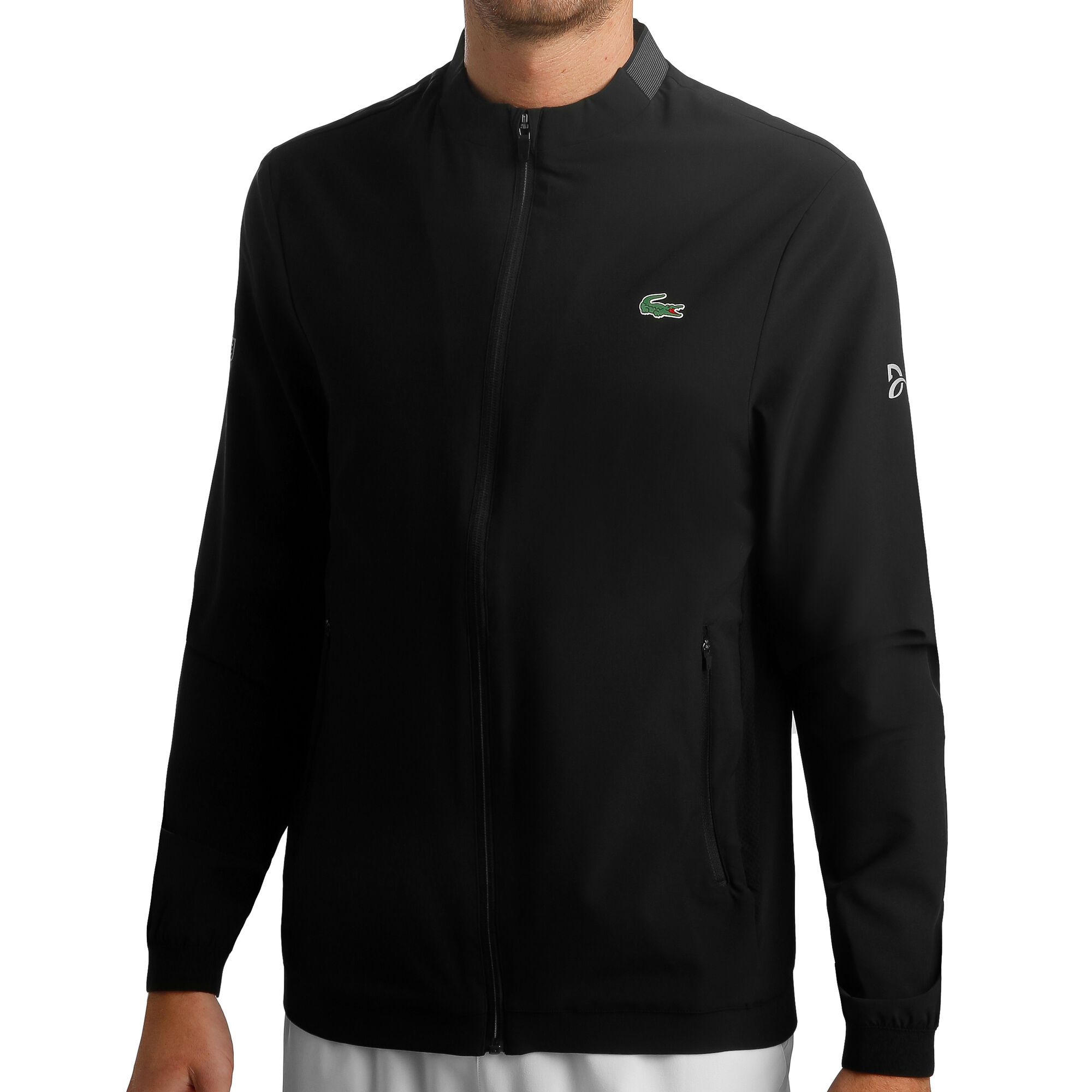 buy Lacoste Novak Djokovic Training Jacket Men - Black, Dark Grey online |  Tennis-Point