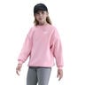 Club Fleece Oversized Crew Sweatshirt Girls-Pink