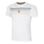 Quiet Please Clothing Quiet Please Endlessly Trainings Stripe T-Shirt Men-White,Multicoloured