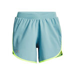 Under Armour Clothing Under Armour Fly By Elite 5in Shorts Women-Light Blue,Neon Yellow