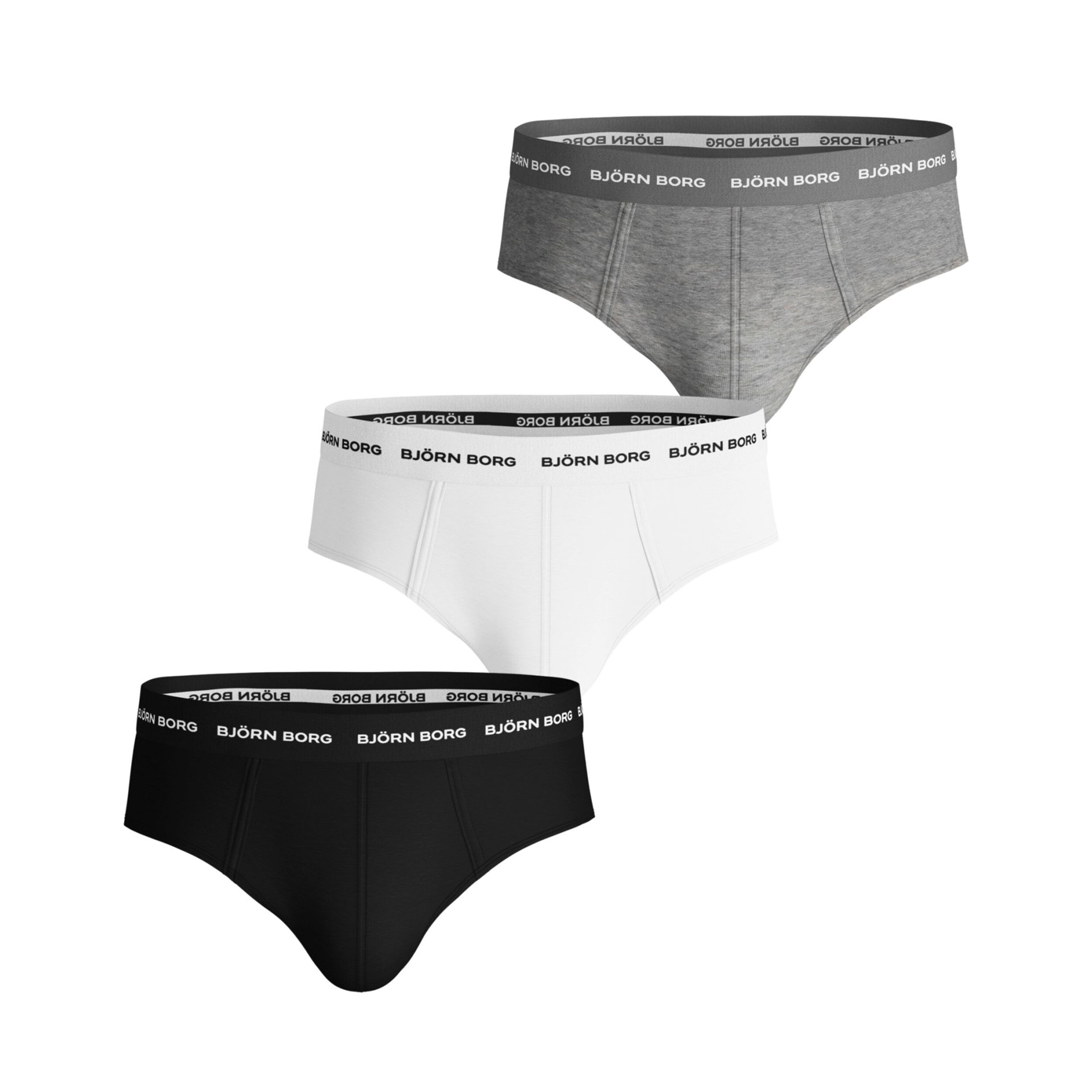 Buy Bj rn Borg Solid Bj rn Slip 3 Pack Men Multicoloured online