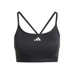adidas Clothing adidas Aeroreact Training 3Stripes Sports bras Women - black