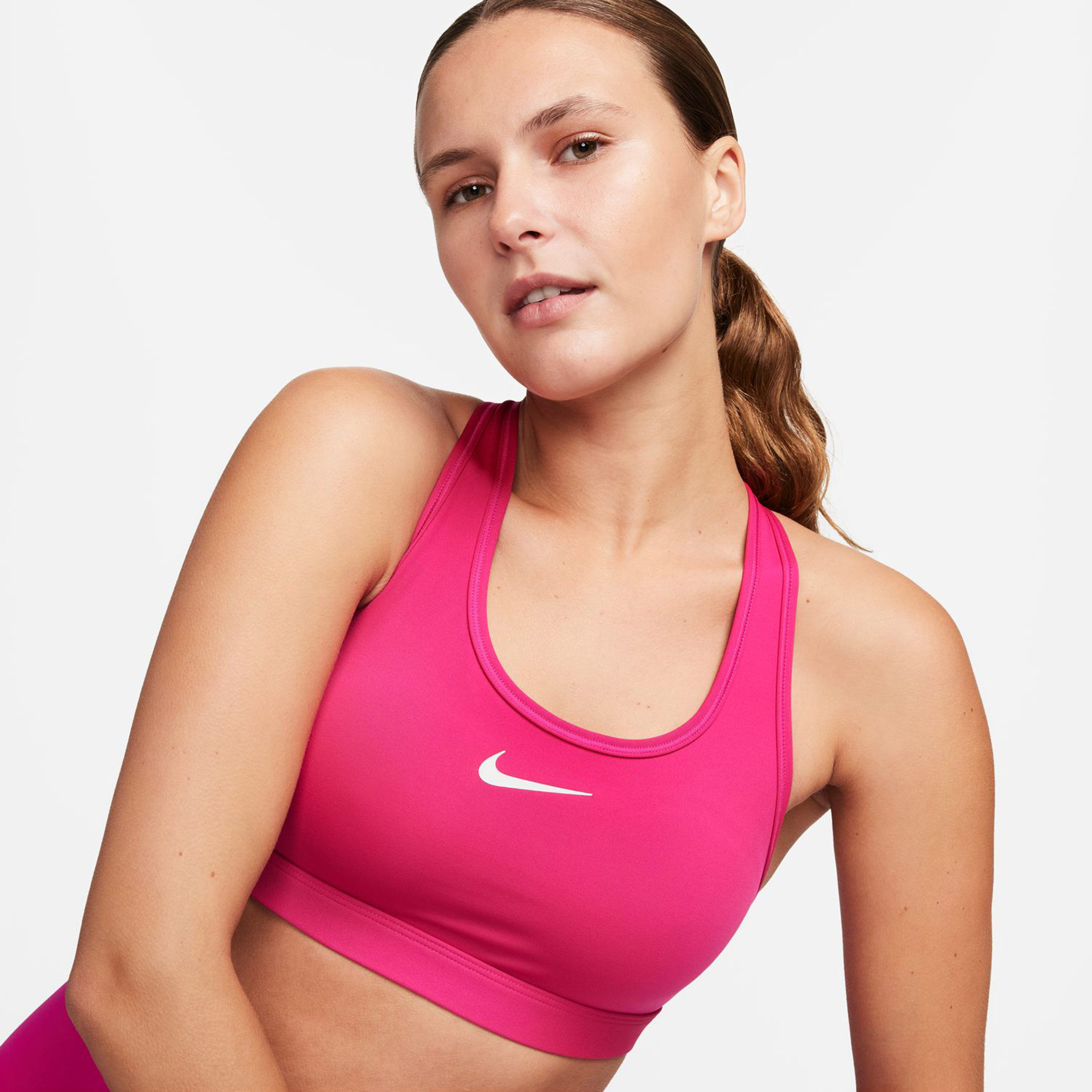 Pink sports bra nike top