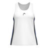 Club 25 Tech Tank Top Women-White,Dark Blue