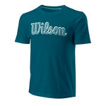 Wilson Clothing Wilson Script Eco Slimfit T-Shirt Men - petrol, 