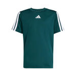 adidas Clothing adidas Essentials 3Stripes T-Shirt Boys-Dark Green,White