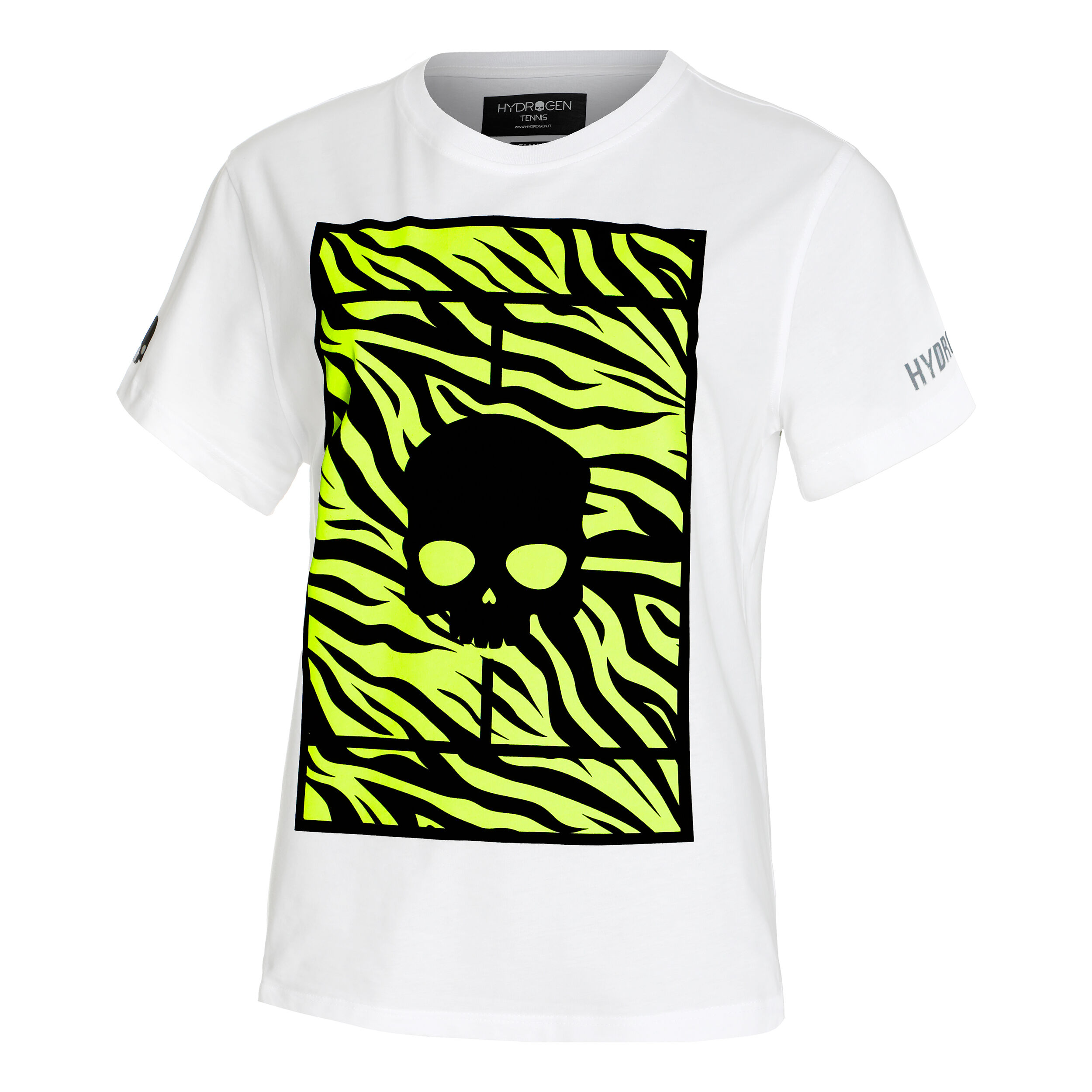 Hydrogen Court T-Shirt White, Multicoloured | Tennis-Point