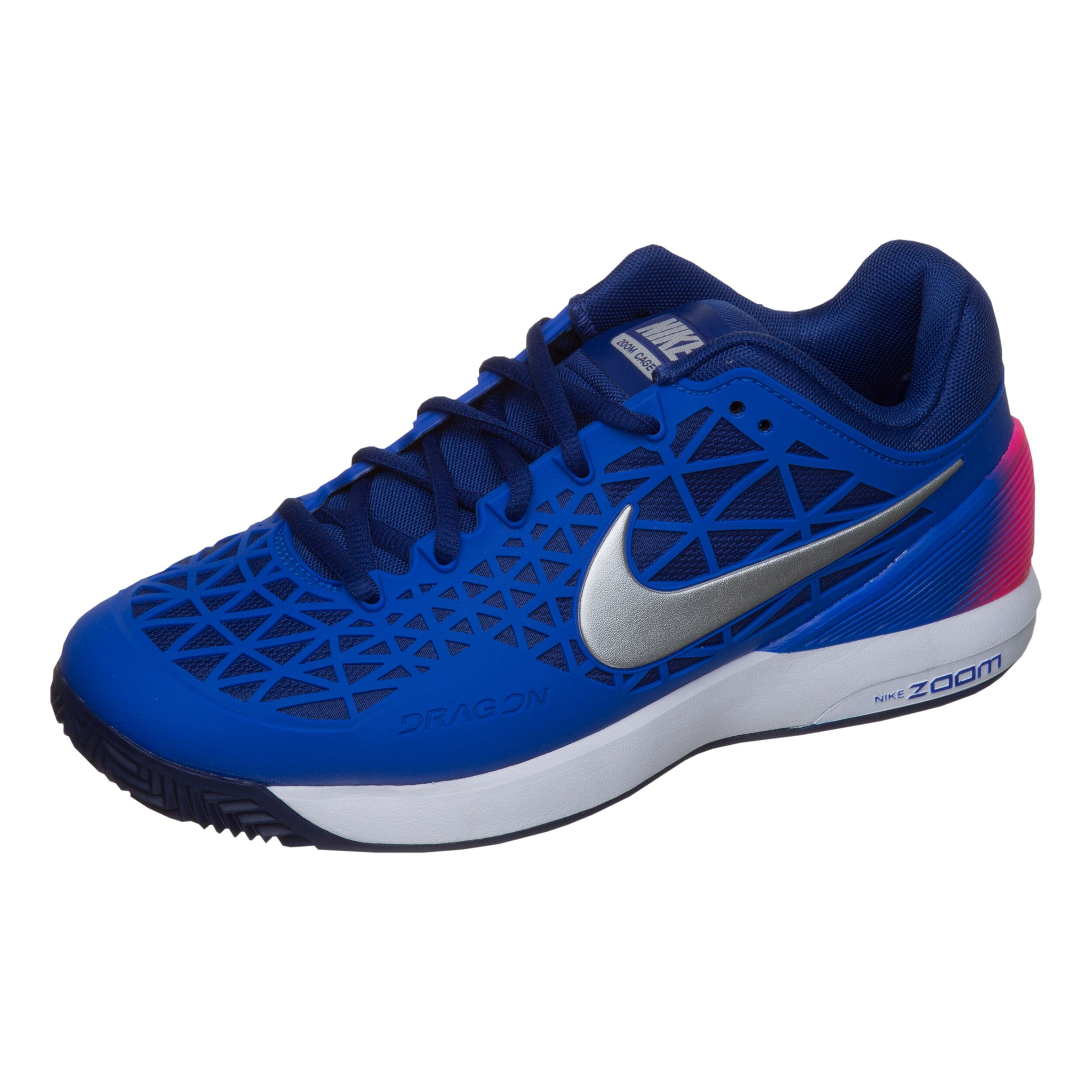 Zoom Cage 2 Clay Court Shoe Women Blue Dark Blue