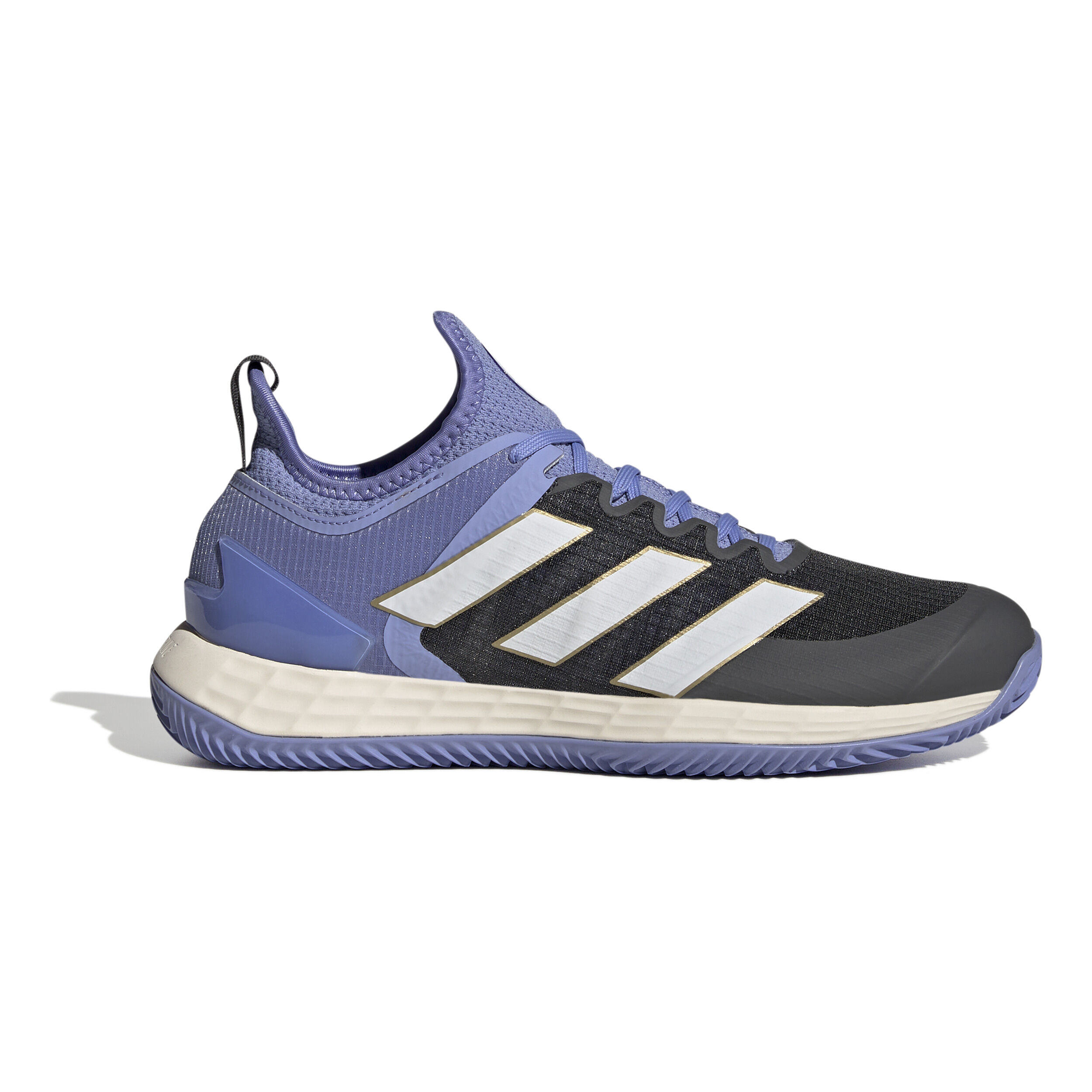 Women's adizero ubersonic 3 clay tennis shoes core black and white clearance