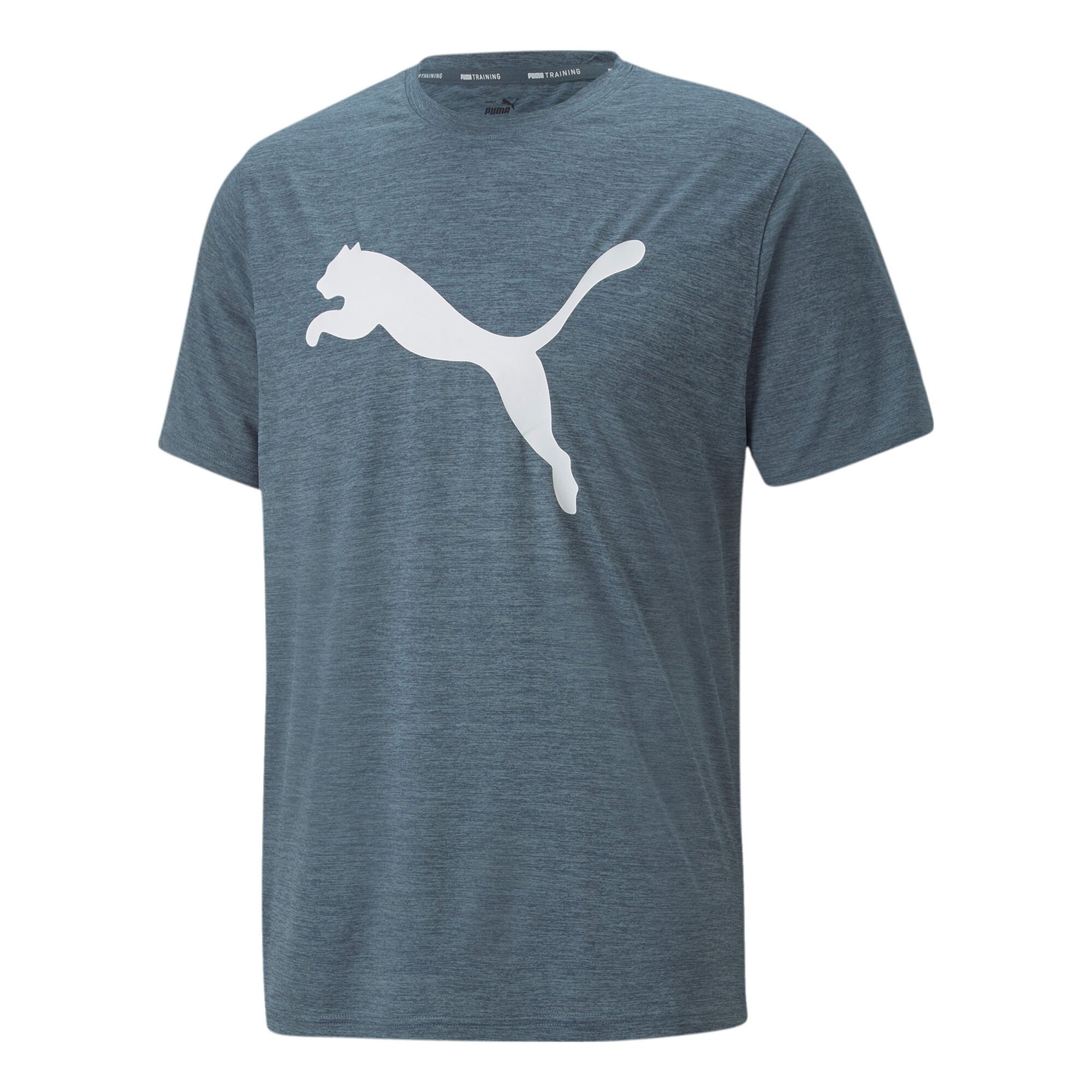 Comunista Popa jaula buy Puma Train Fav Heather Cat T-Shirt Men - Blue, White online |  Tennis-Point