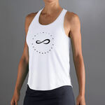 Endless Padelbekleidung Endless Cercle Tank Top Women-White