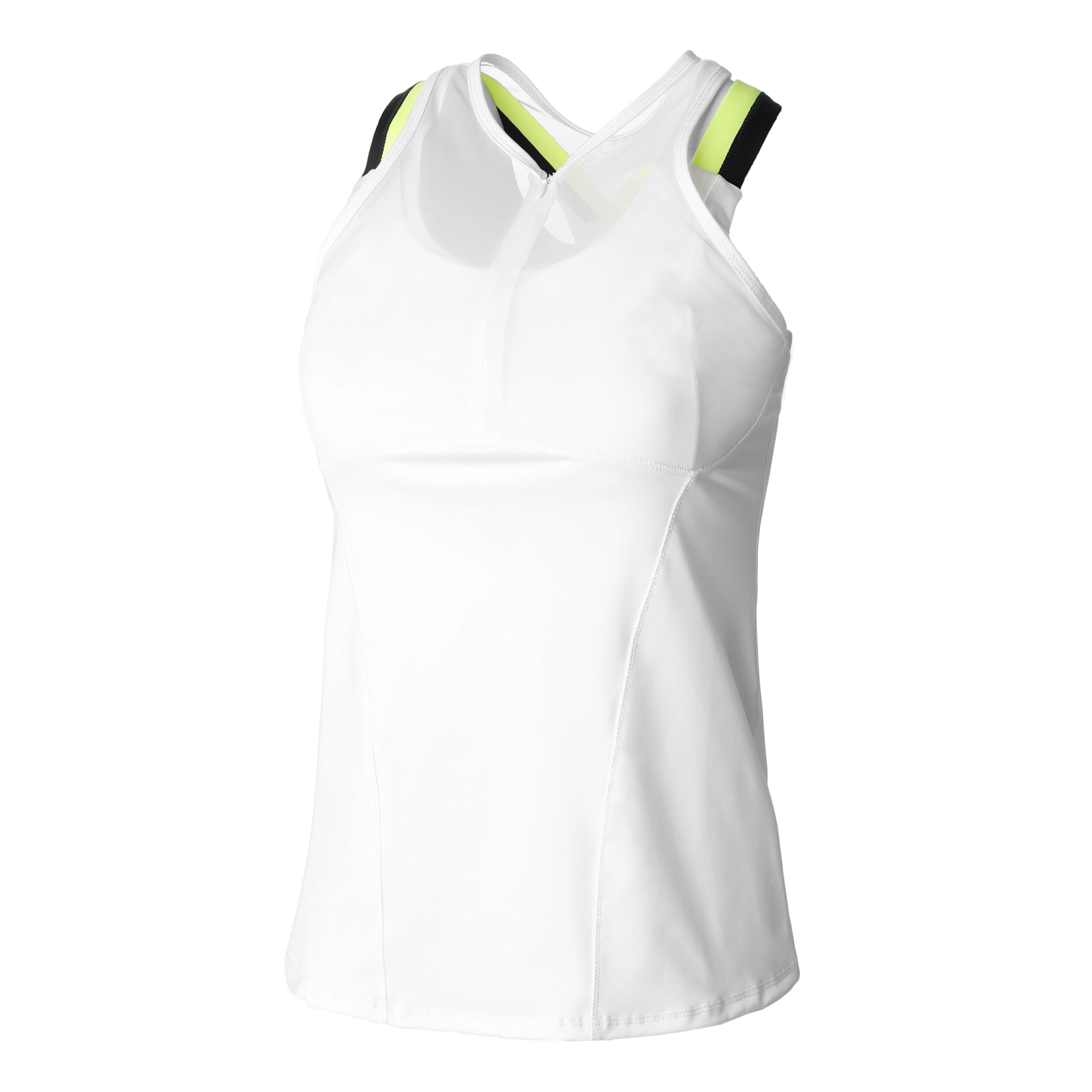 ラッキーインラブ　白タンクトップ　US-Sサイズ Buy Lucky in Love Hi-Zip Mesh Cami Tank Top Women White