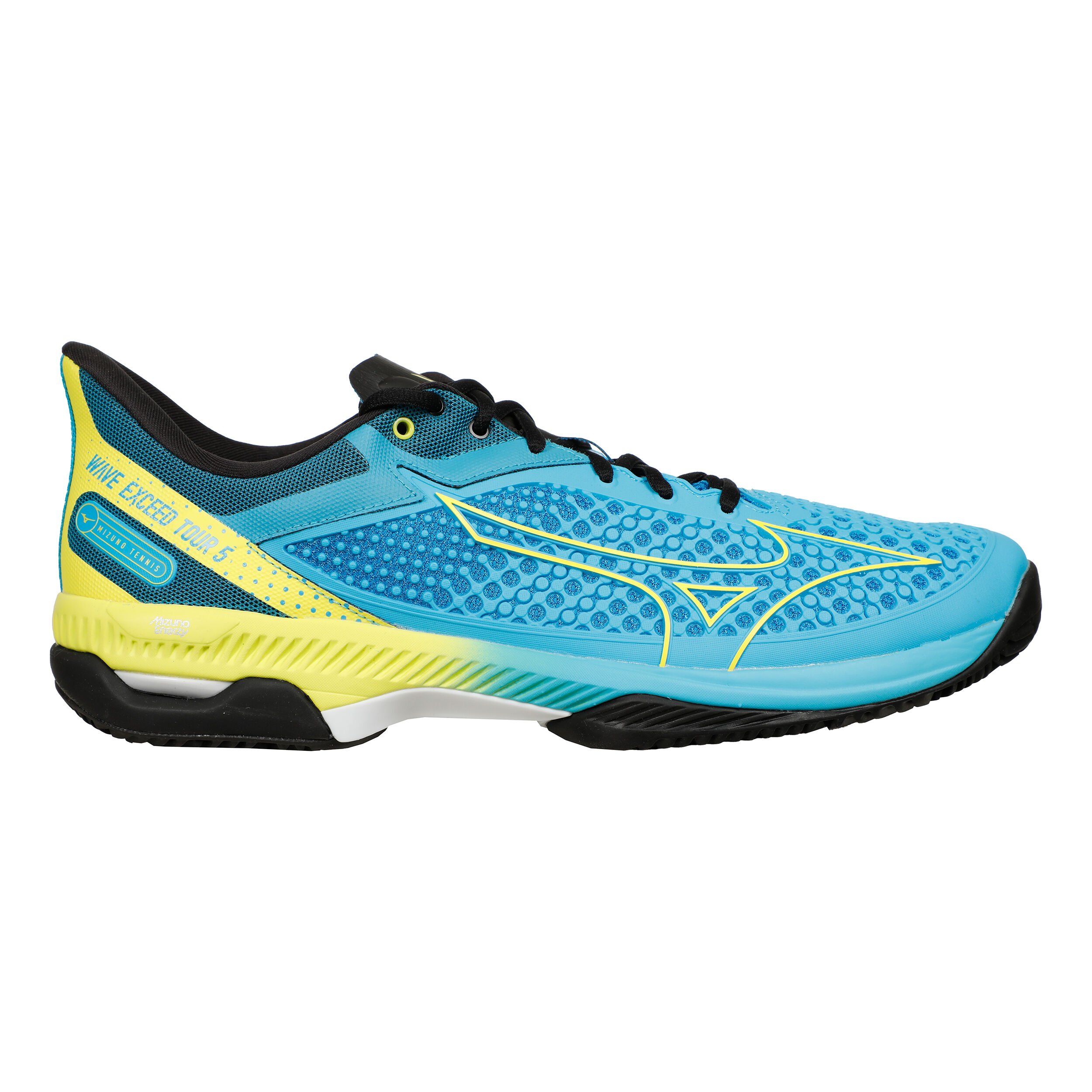 Wave Exceed Tour 5 Clay Court Shoe Men Black Neon Yellow