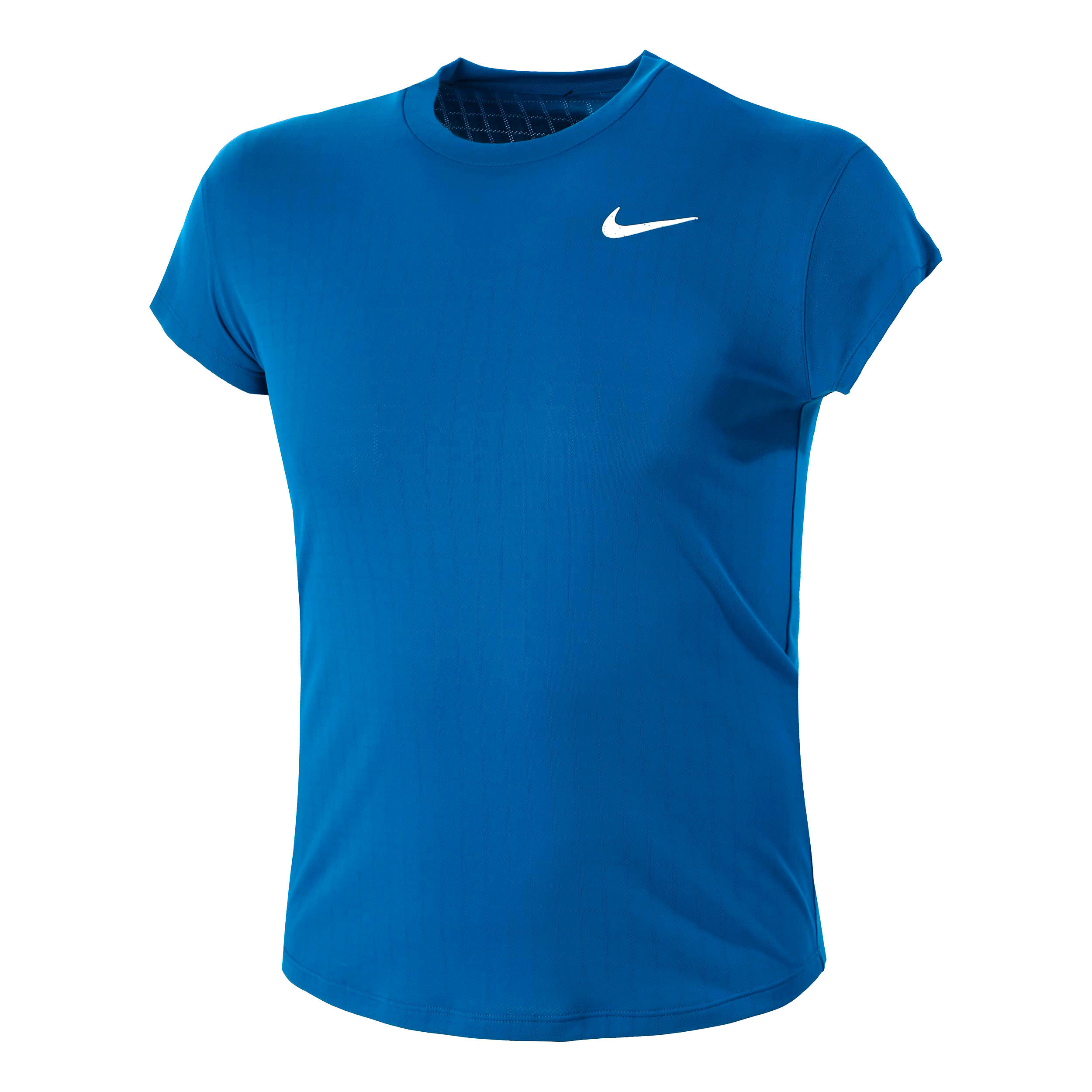Nike breathe top t shirt blue