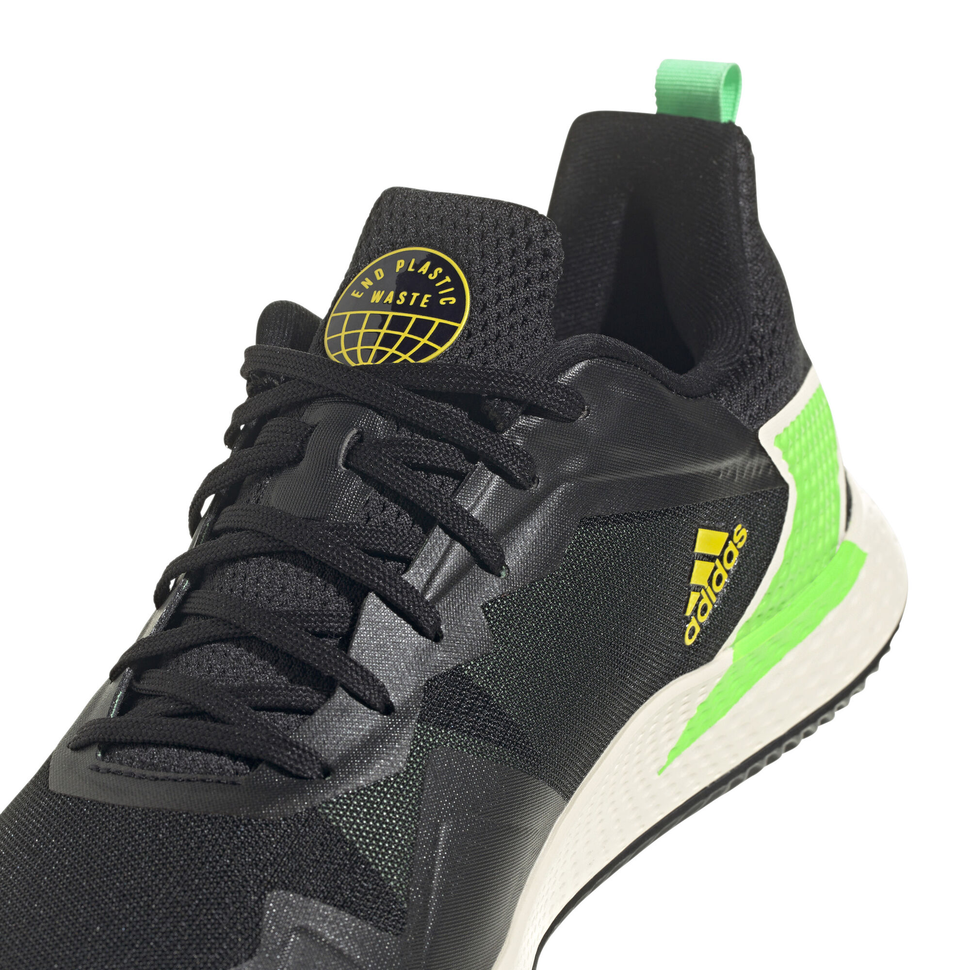 COM Point | Buy online Defiant Neon adidas Speed Court Clay Green Shoe Tennis Black, Men