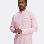 Under Armour Tech Textured 1/2 Zip-GRY Long-Sleeves