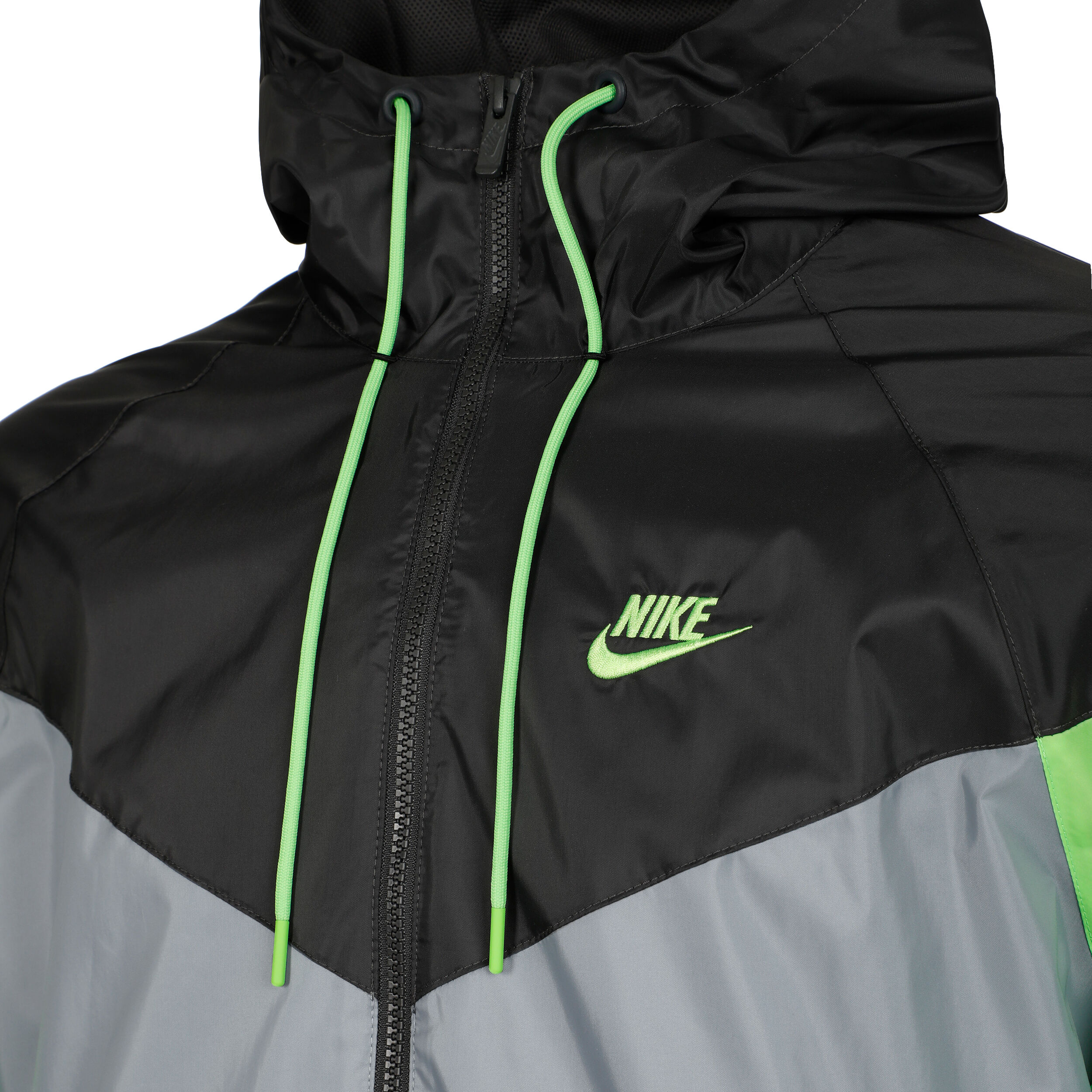 Black and neon green nike jacket sales