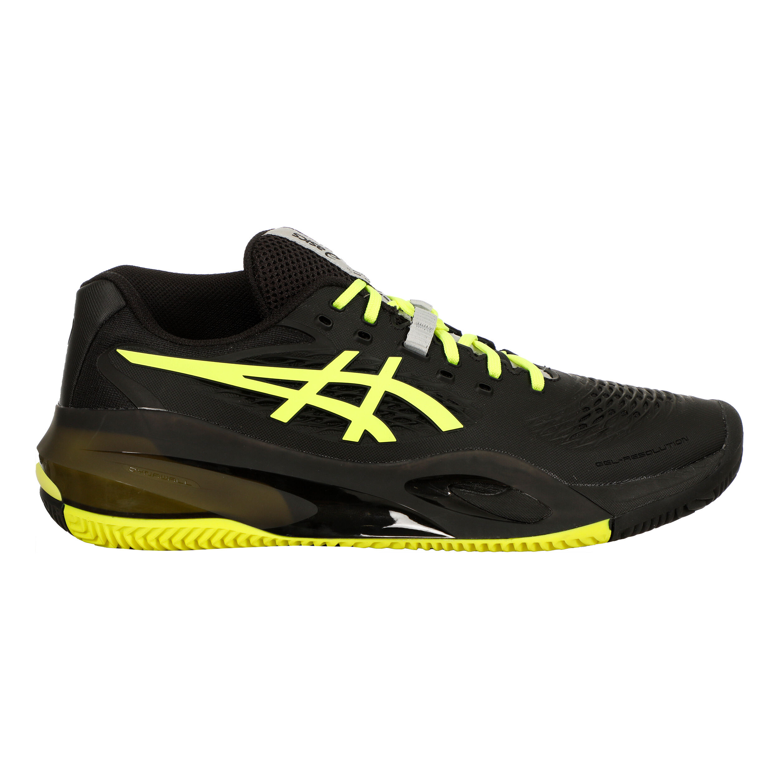 ASICS Gel Resolution X Clay Court Shoe Men Black, Neon Yellow