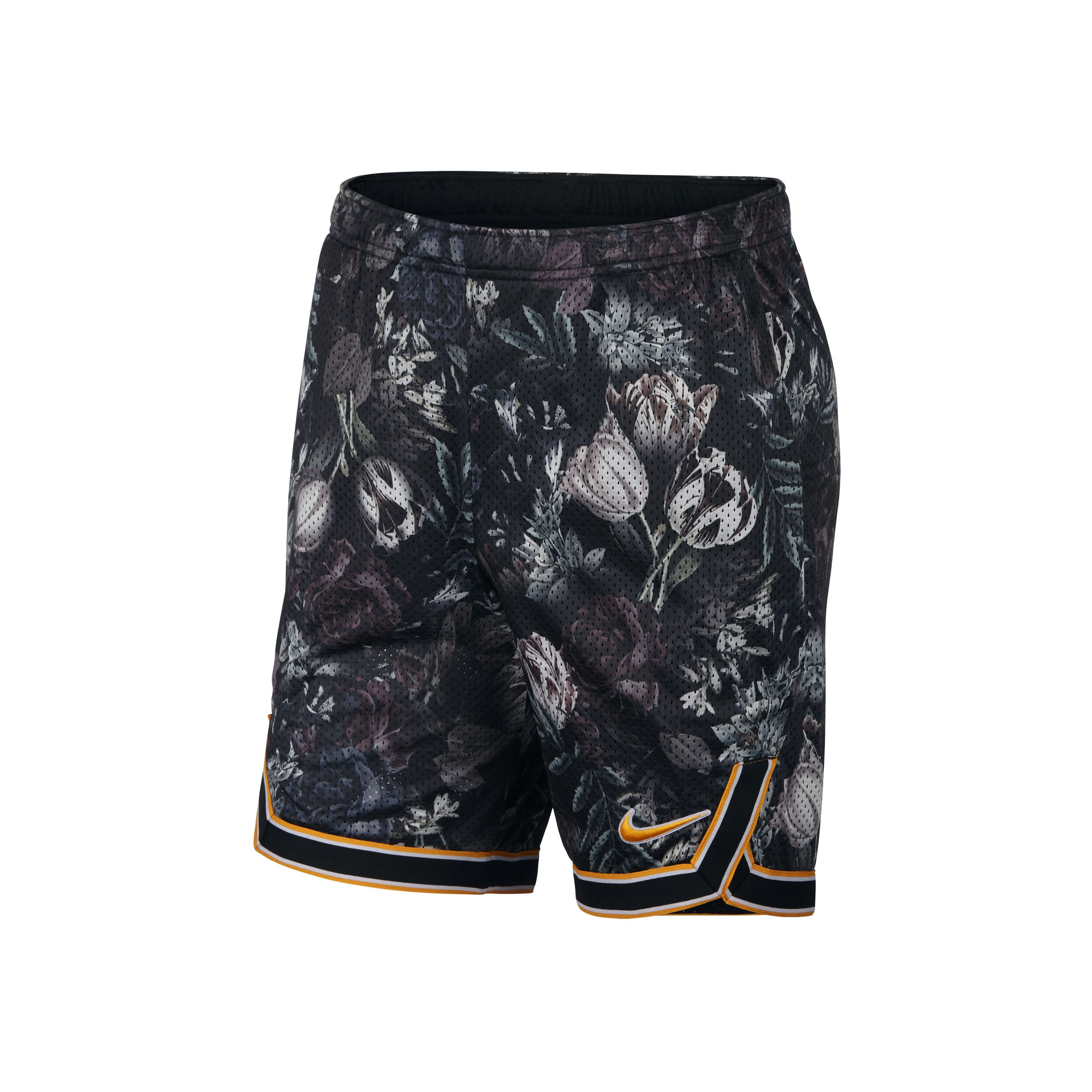 Court Flex Ace 9in Shorts Men Black Orange