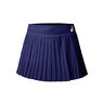 Match Pleats Skirt Women-Dark Blue