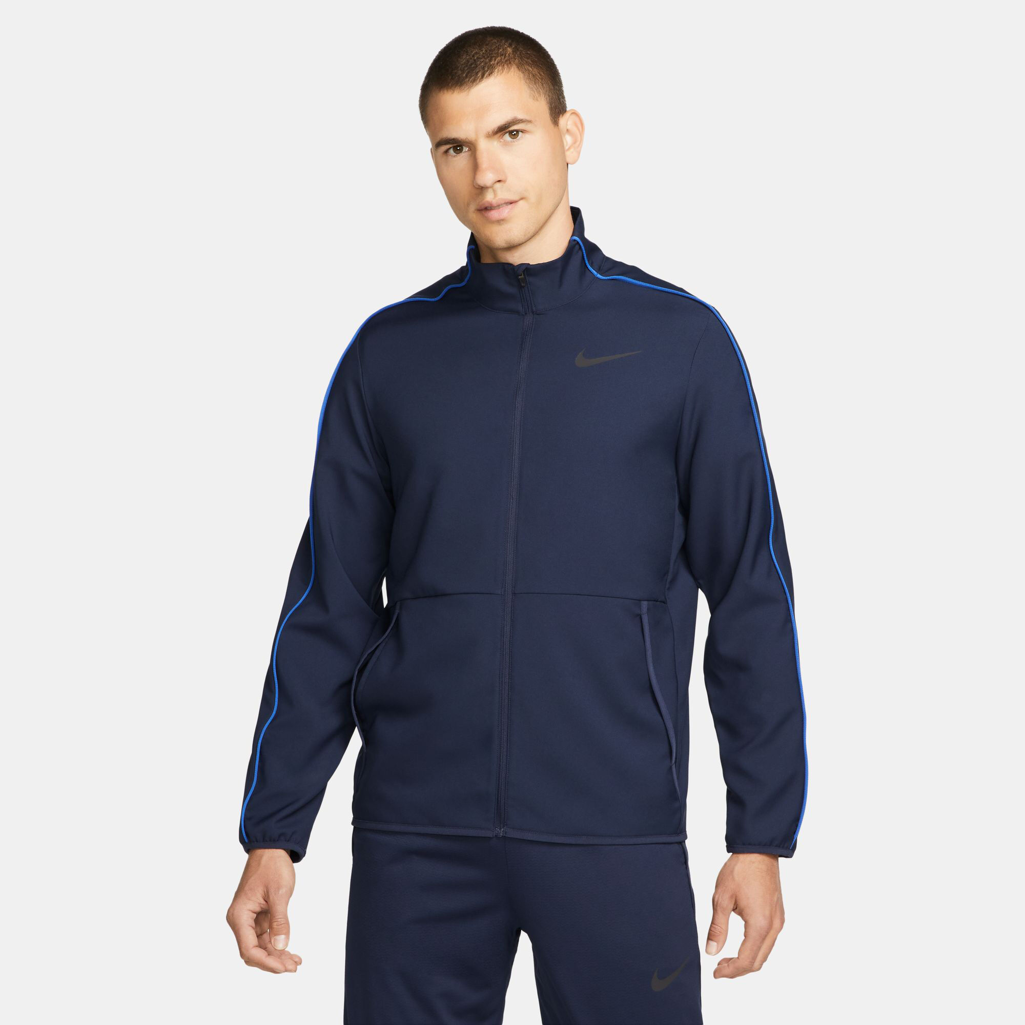 Nike dri hotsell fit jacket blue