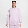 Sportswear Club Fleece Oversized Crew Sweatshirt Girls-Lilac