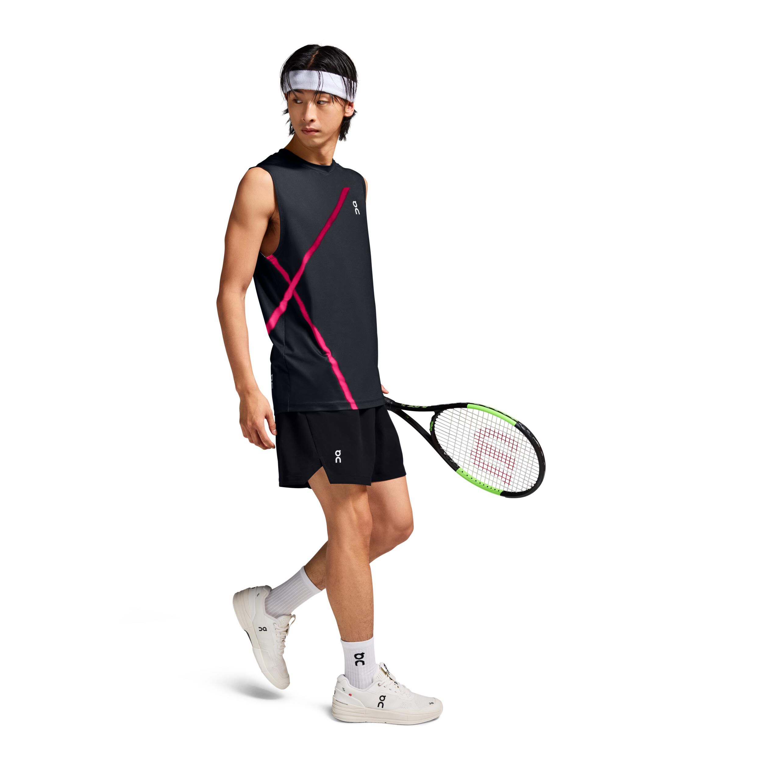 今季ブランド | online Black Men Top Tank Court On Buy Tennis COM Point ウェア