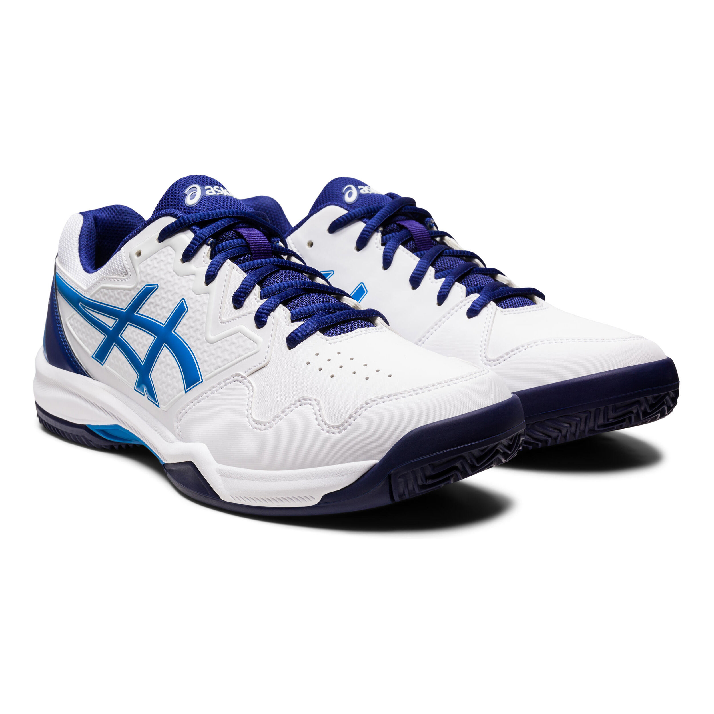 ASICS GEL-DEDICATE 7 ホワイト/ブルー Buy ASICS Gel-Dedicate 7 Clay Court Shoe Men White, Blue