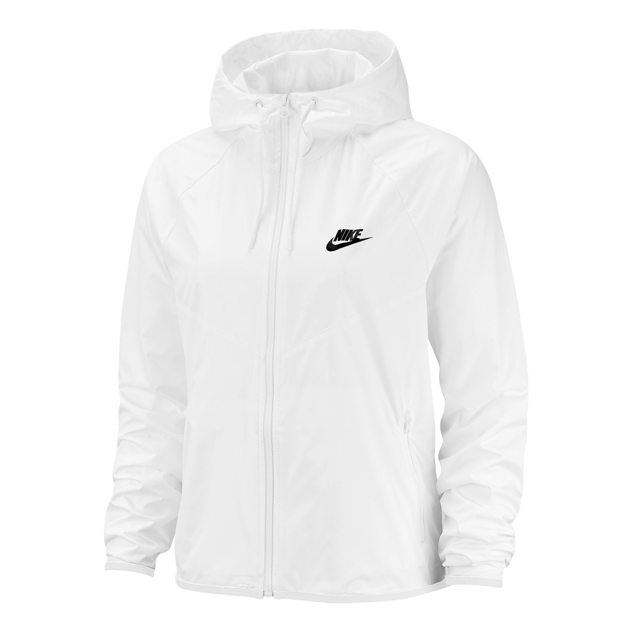 Nike womens jacket deals black and white windrunner