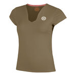 BIDI BADU Clothing BIDI BADU Spectrum V-Neck T-Shirt Women-Brown