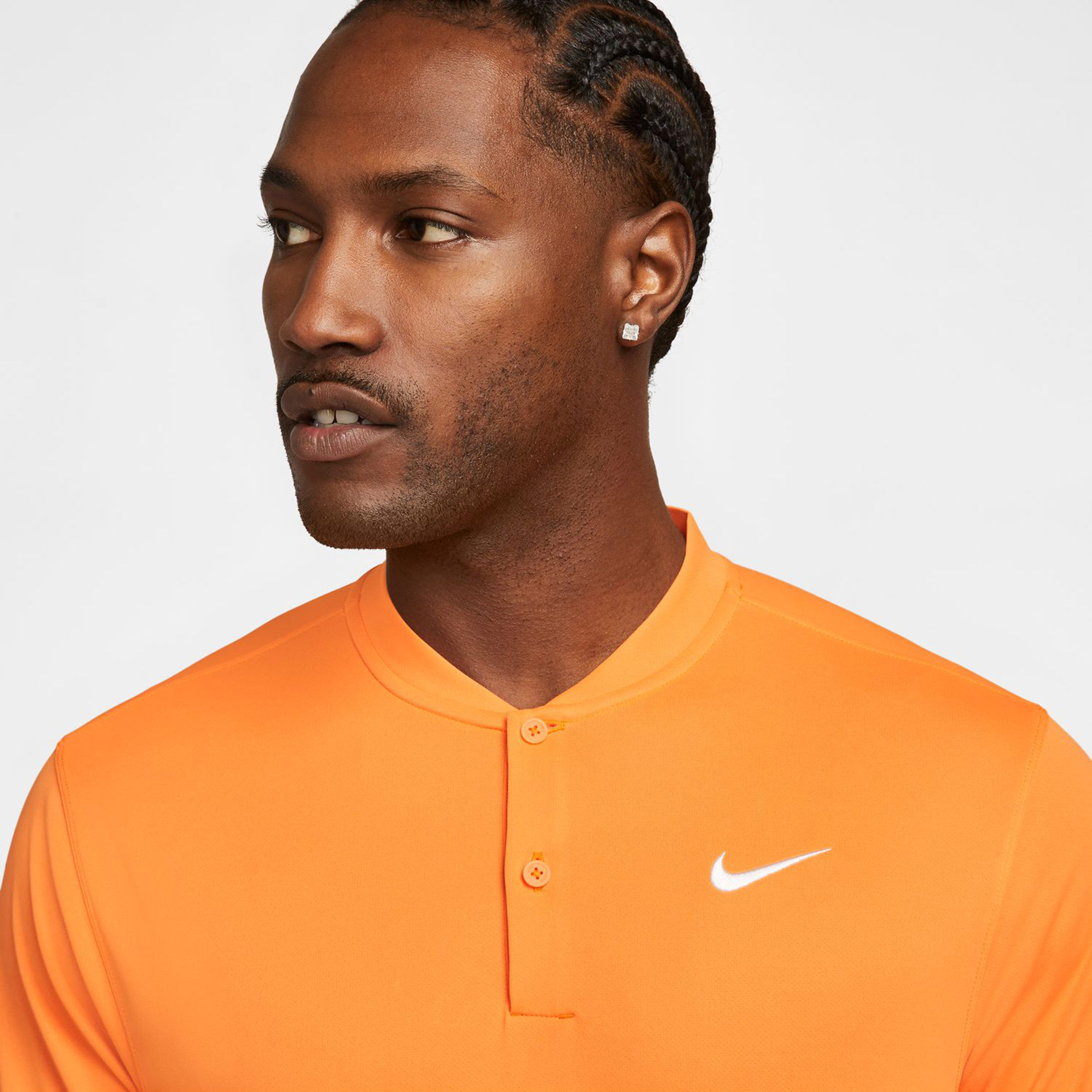 Buy Nike Dri Fit Court Solid Blade Polo Men Orange online Tennis Point COM