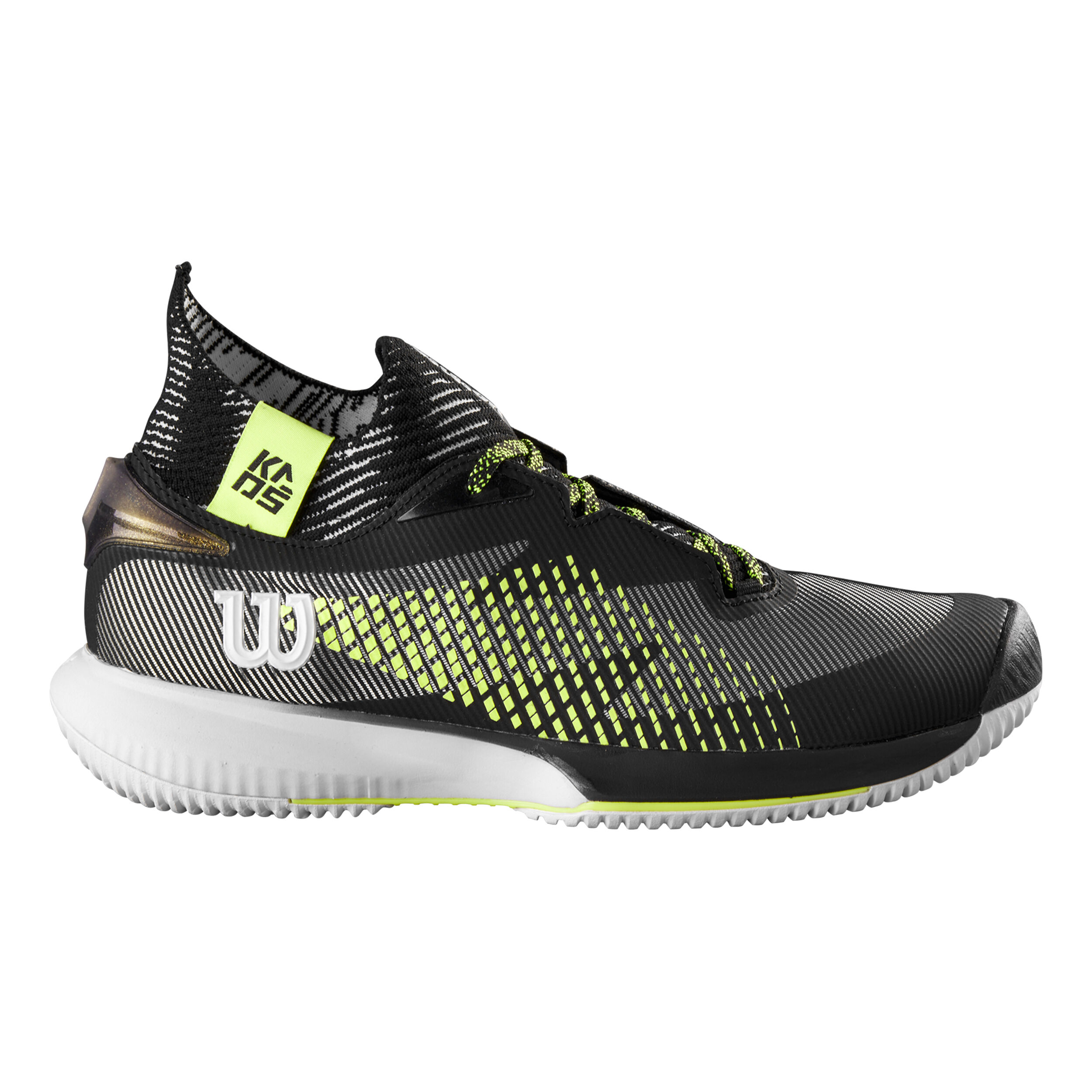Buy Wilson Kaos Rapide SFT All Court Shoe Men Black Neon Yellow