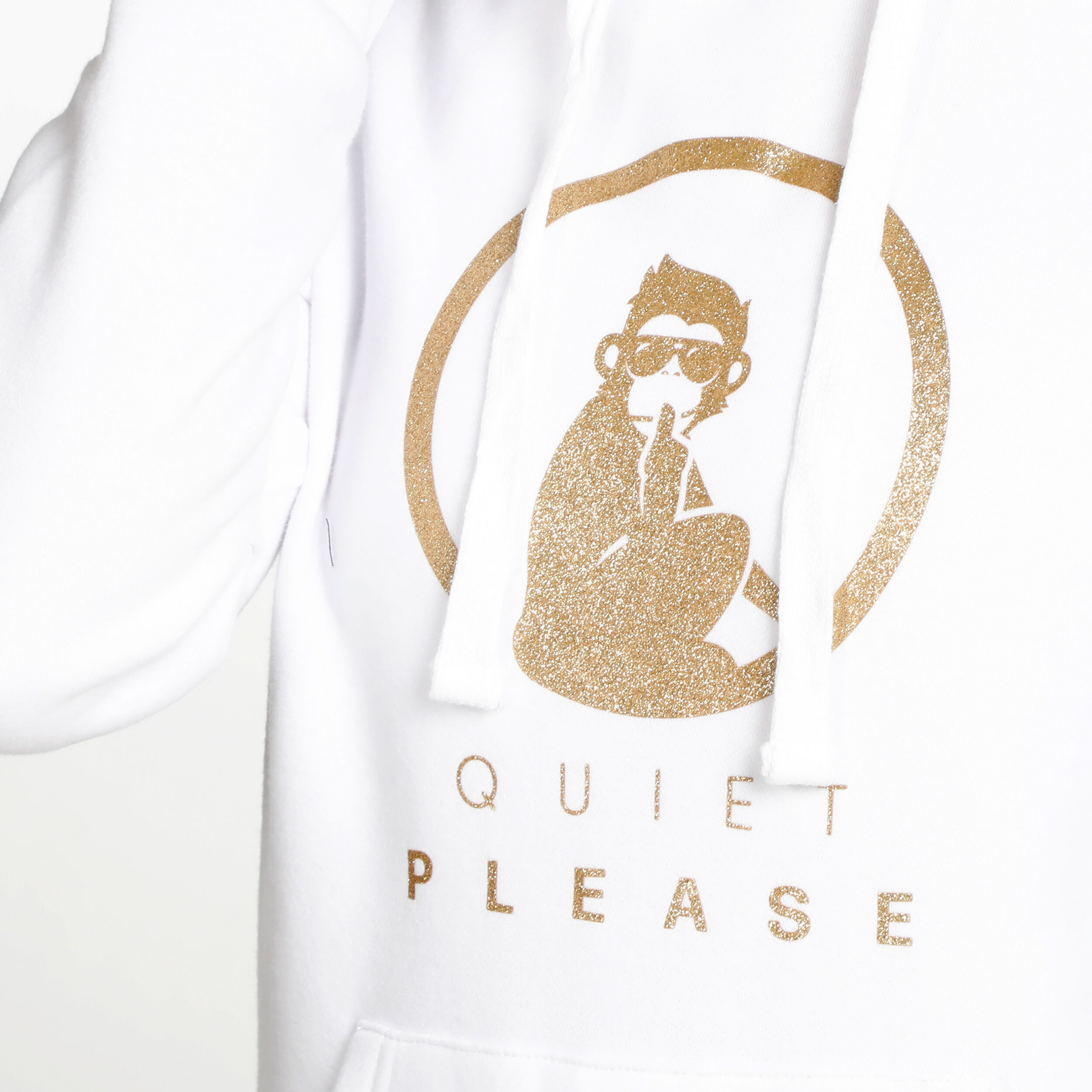 White and shop gold kwd hoodie