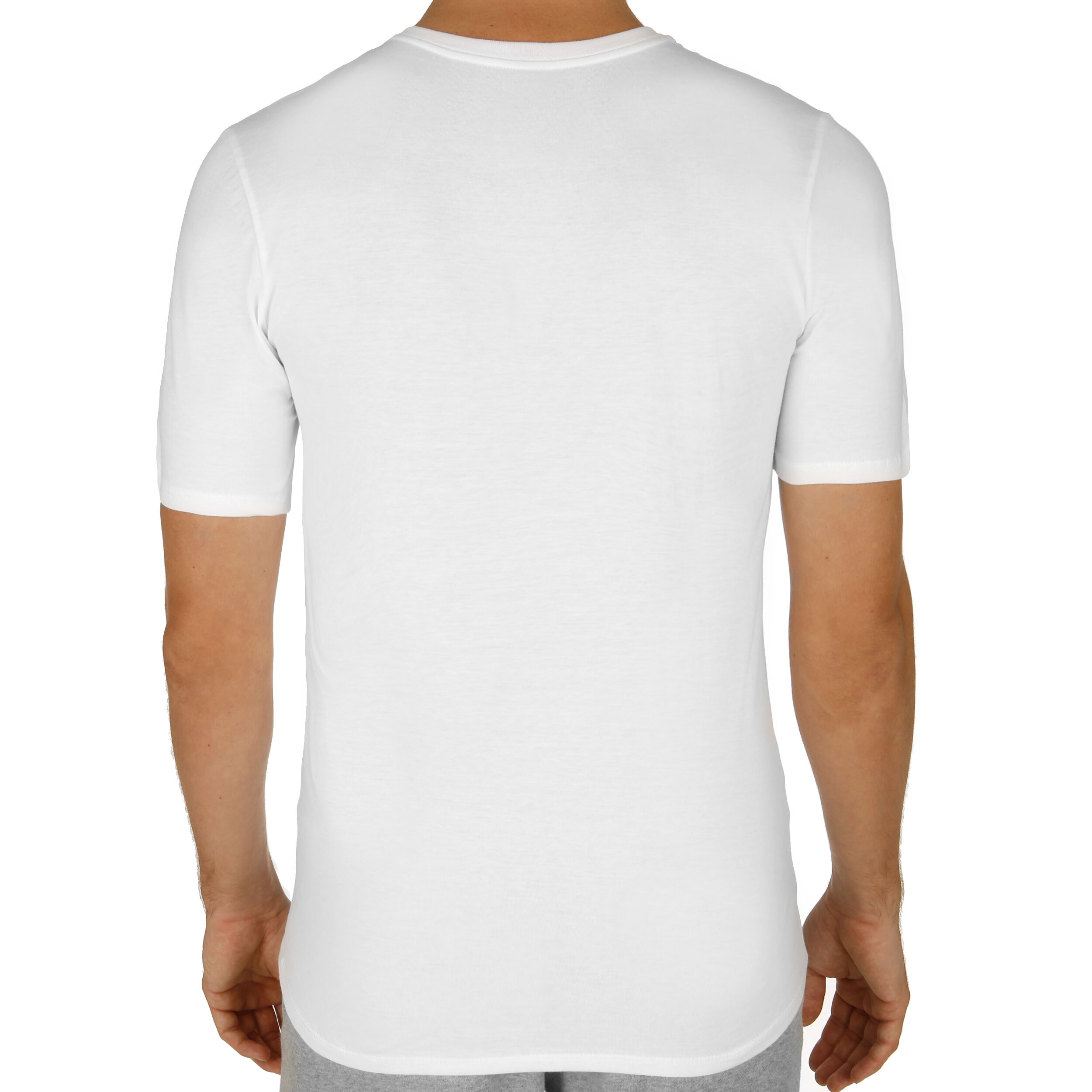 Buy Nike Embroidered Swoosh V-Neck T-Shirt Men White, Black