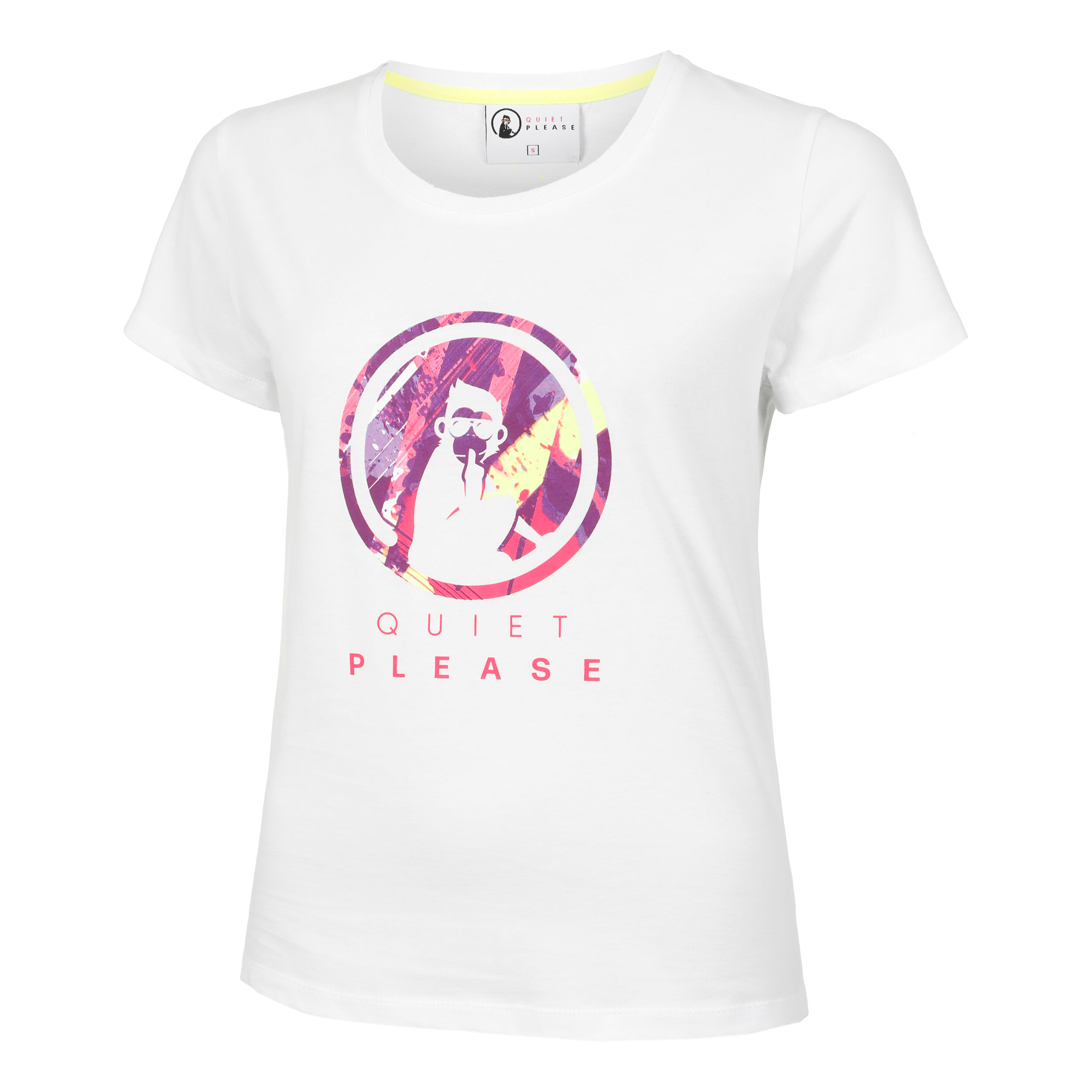Flashy T Shirt Women White Multicoloured