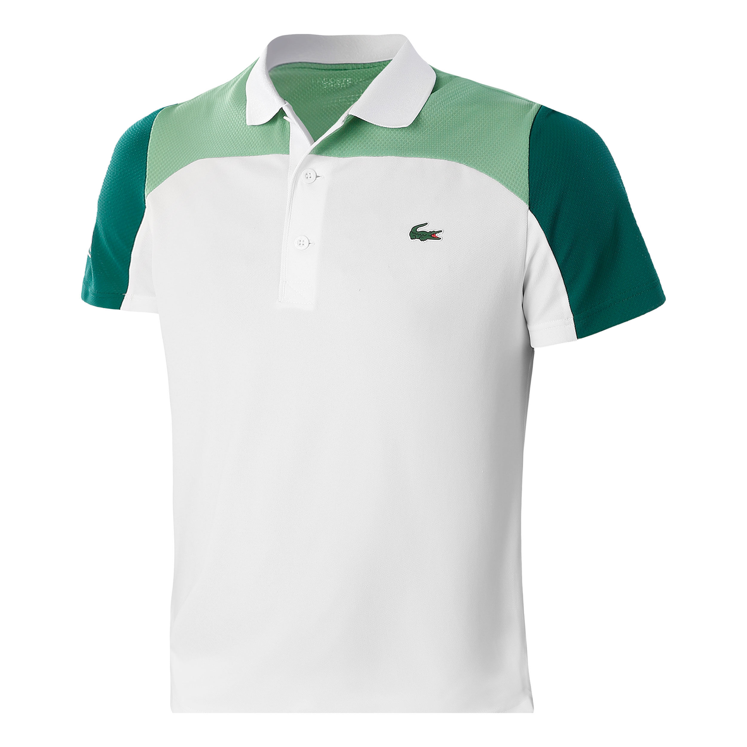 Buy Lacoste Polo Men White Light Green online Tennis Point COM