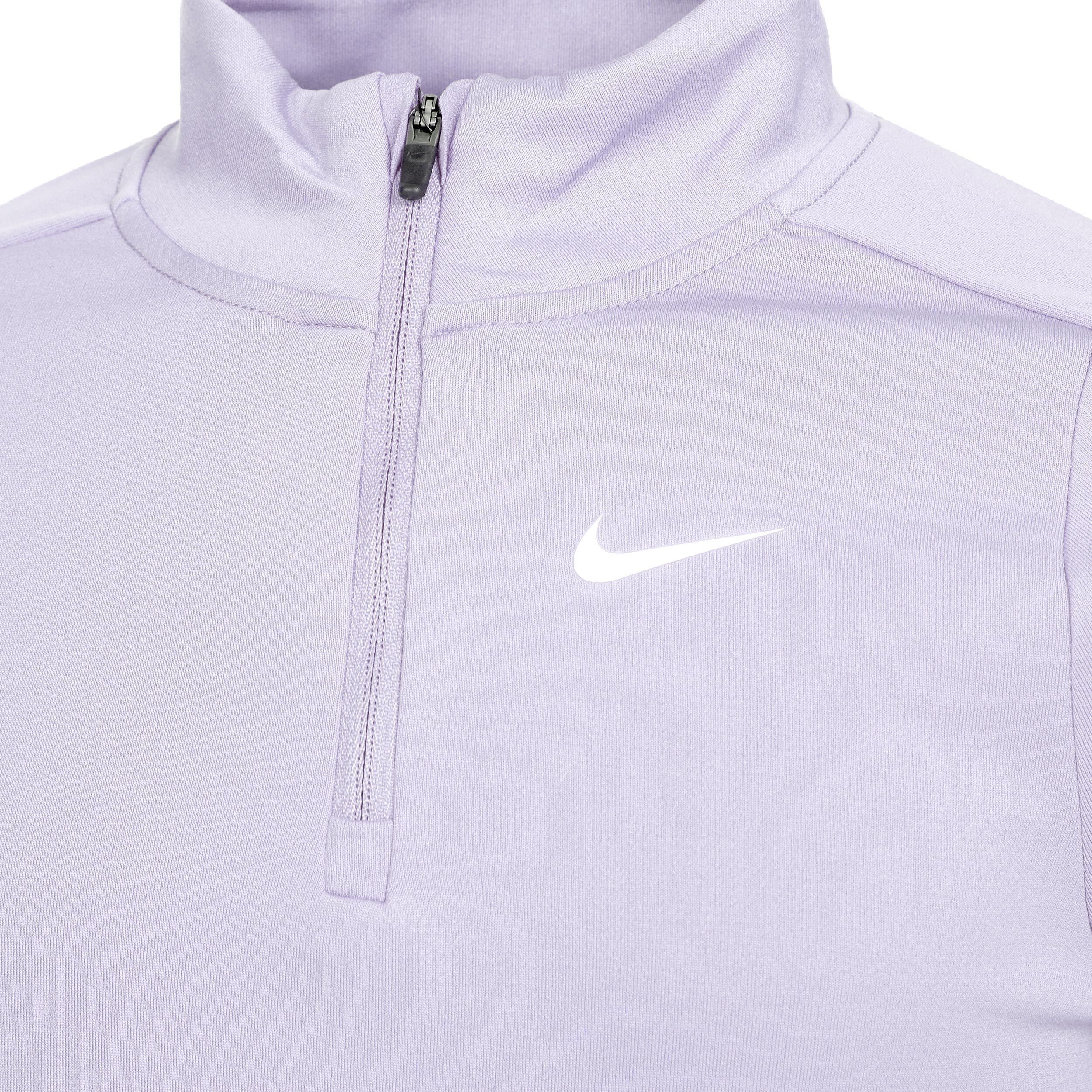 Dri Fit Big Kids 1 2 Zip Long Sleeve Girls Lilac