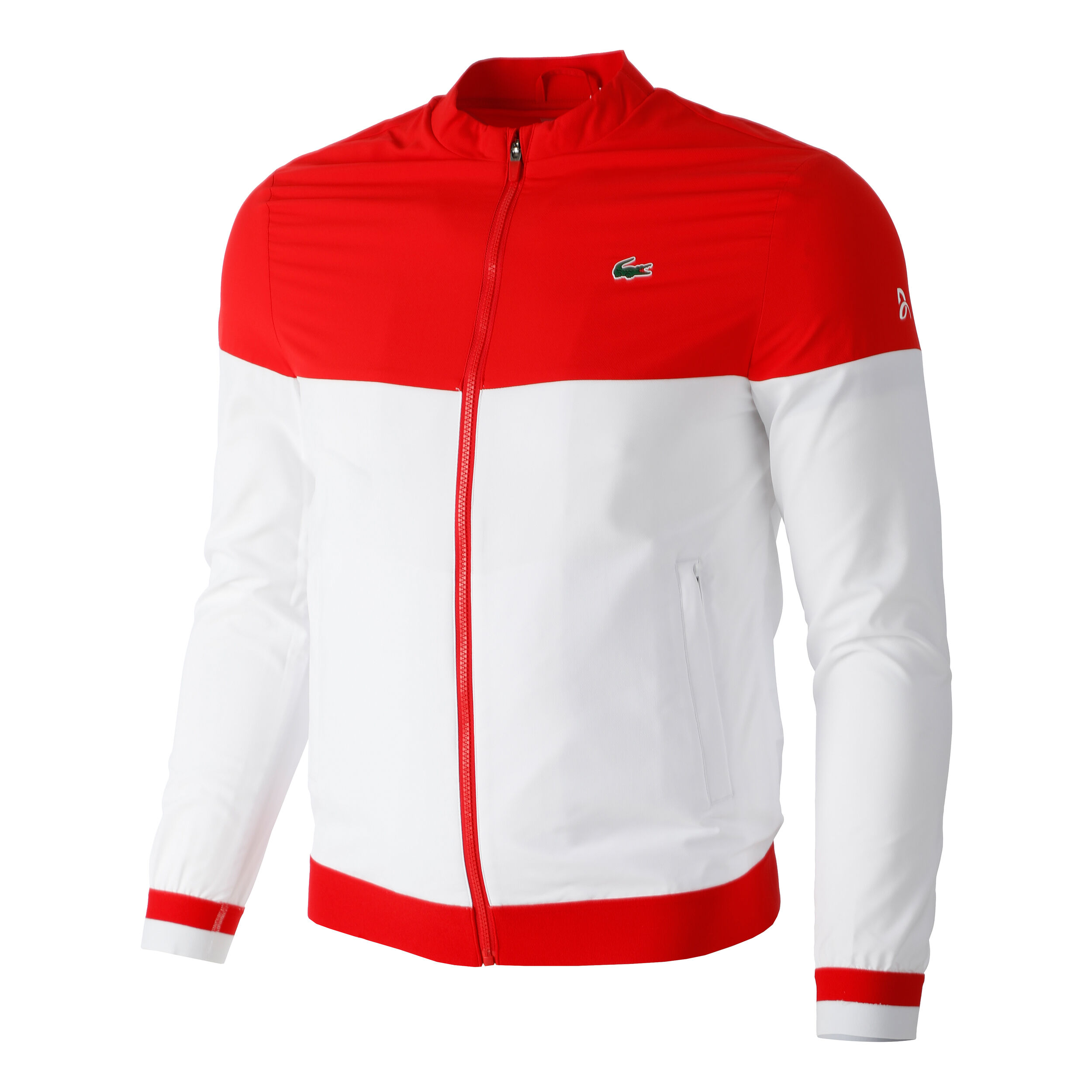 Buy Lacoste Novak Djokovic Training Jacket Men White Red online