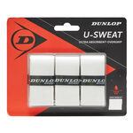 Dunlop Overgrips Dunlop U-Sweat 3 Pack-White
