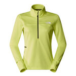 The North Face Clothing The North Face Winter Warm Pro 1/4 Zip Running Shirt Women-Neon Yellow