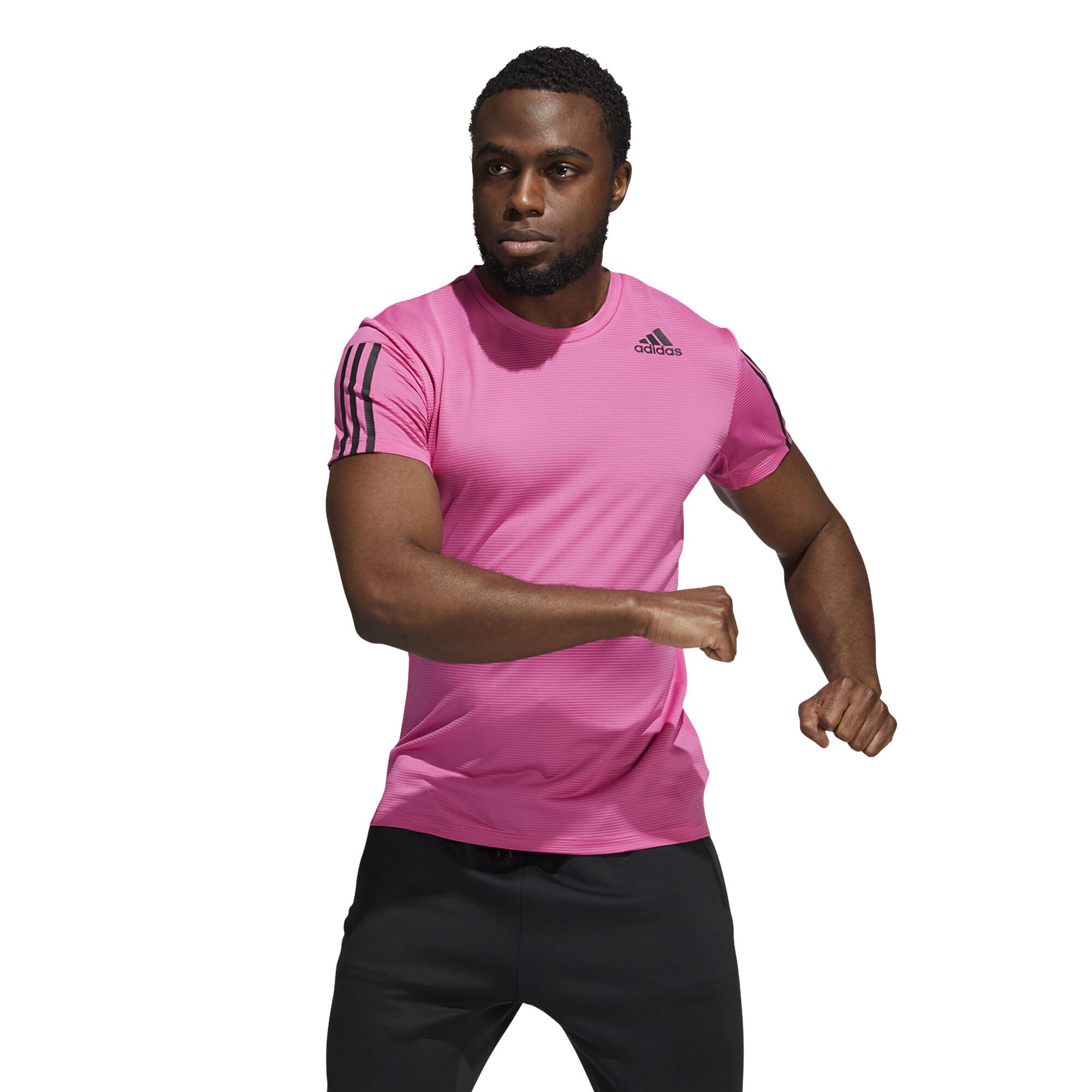 Pink adidas shirt mens cheap
