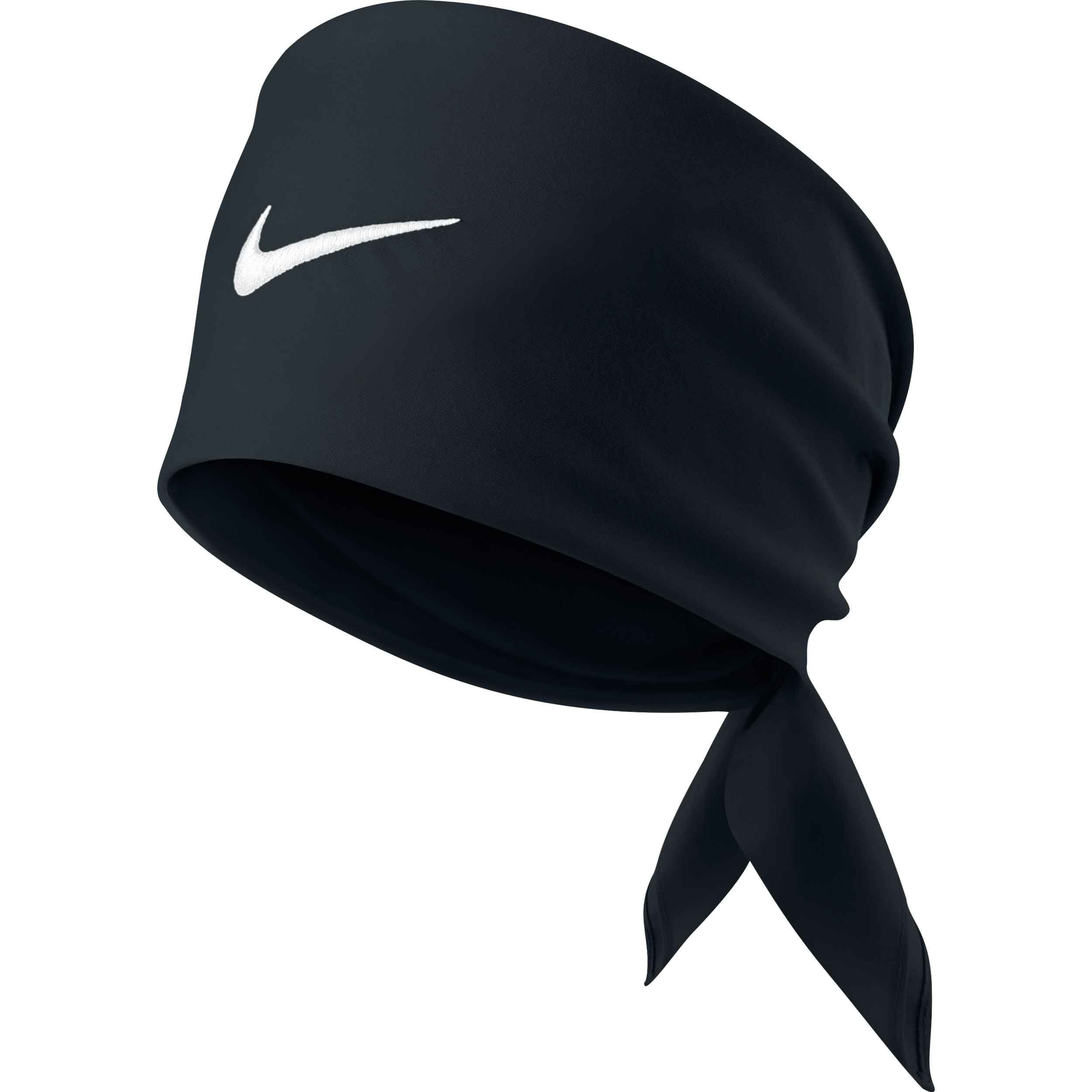 Roger Federer Tennis Swoosh Bandana Men Black White