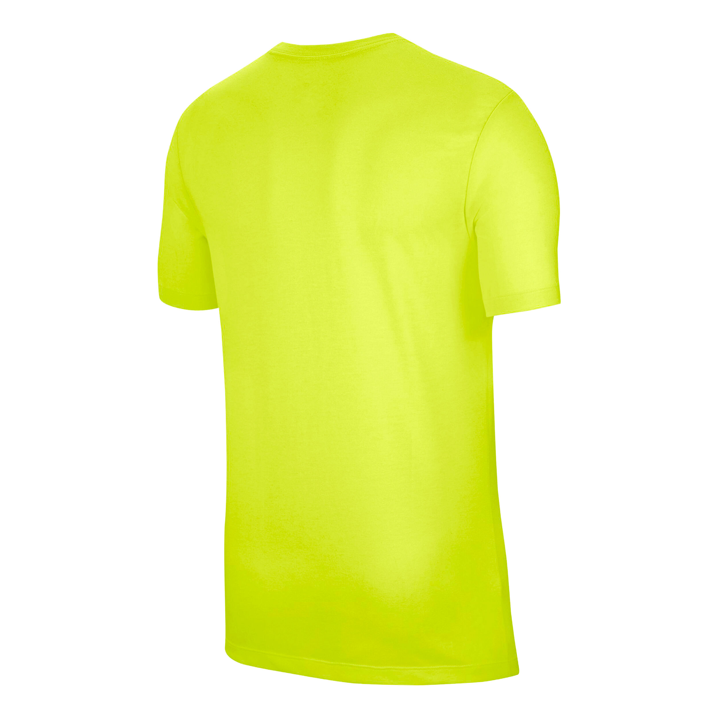 Rafael Nadal Court T Shirt Men Neon Yellow Black
