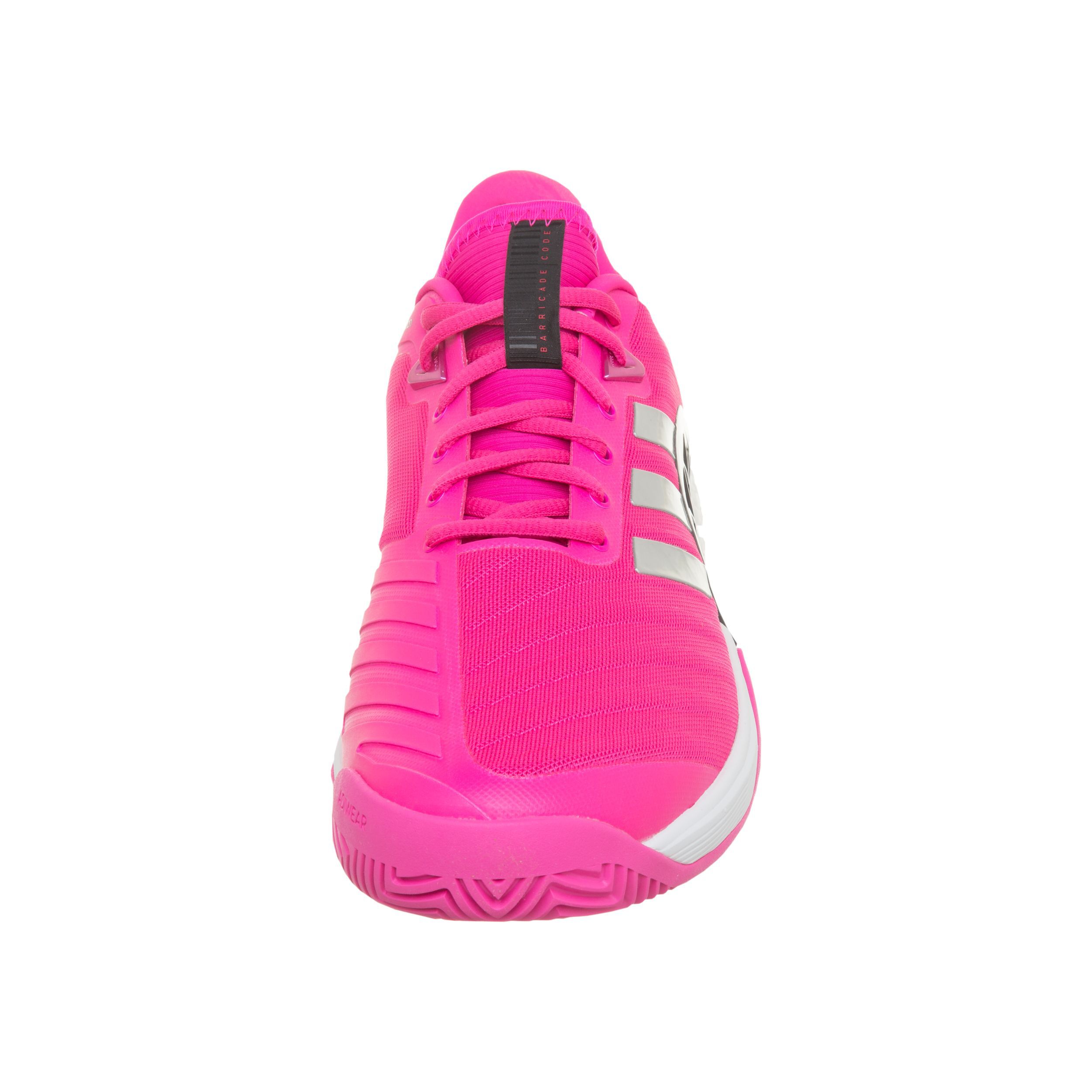 Adidas barricade 2018 boost pink/silver men's shoes top